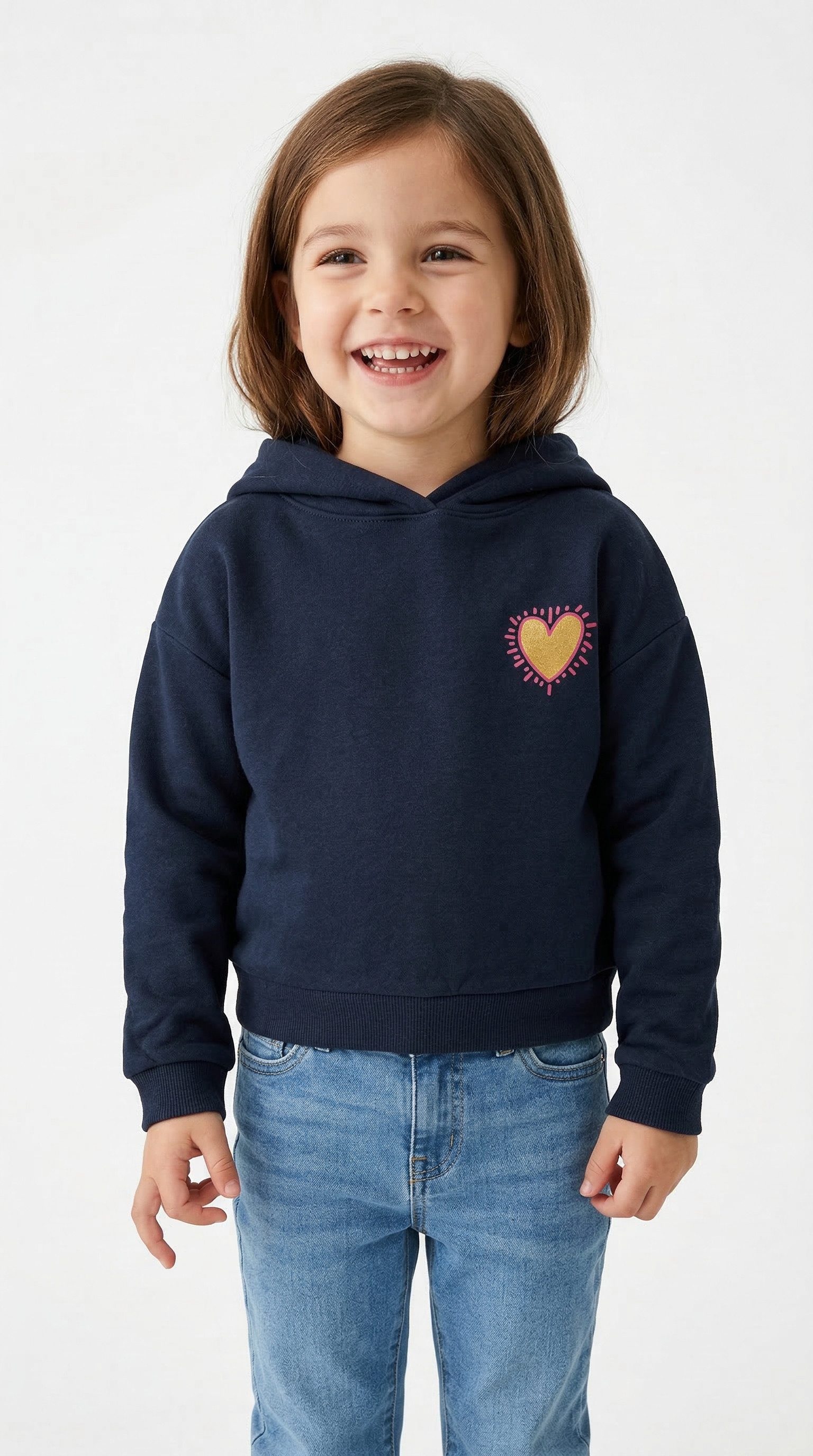 KIDS ONLY Kapuzensweatshirt KOGCOOPER LIFE LOV E LS HOOD FR SWT Baumwollmischung, regular fit