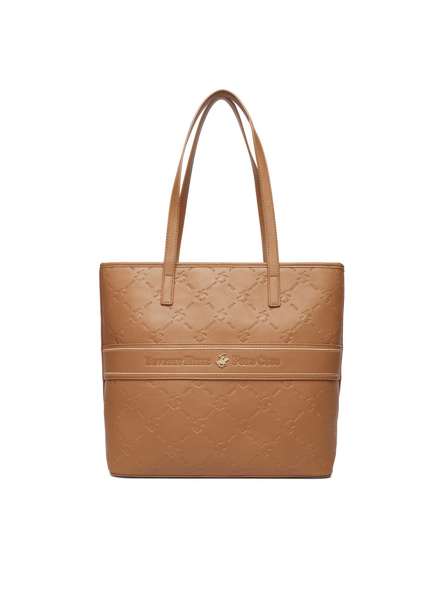 BEVERLY HILLS POLO CLUB Handtasche Beverly Hills Polo Club Damenhandtasche Braun BEVERLY HILLS POLO CLUB-