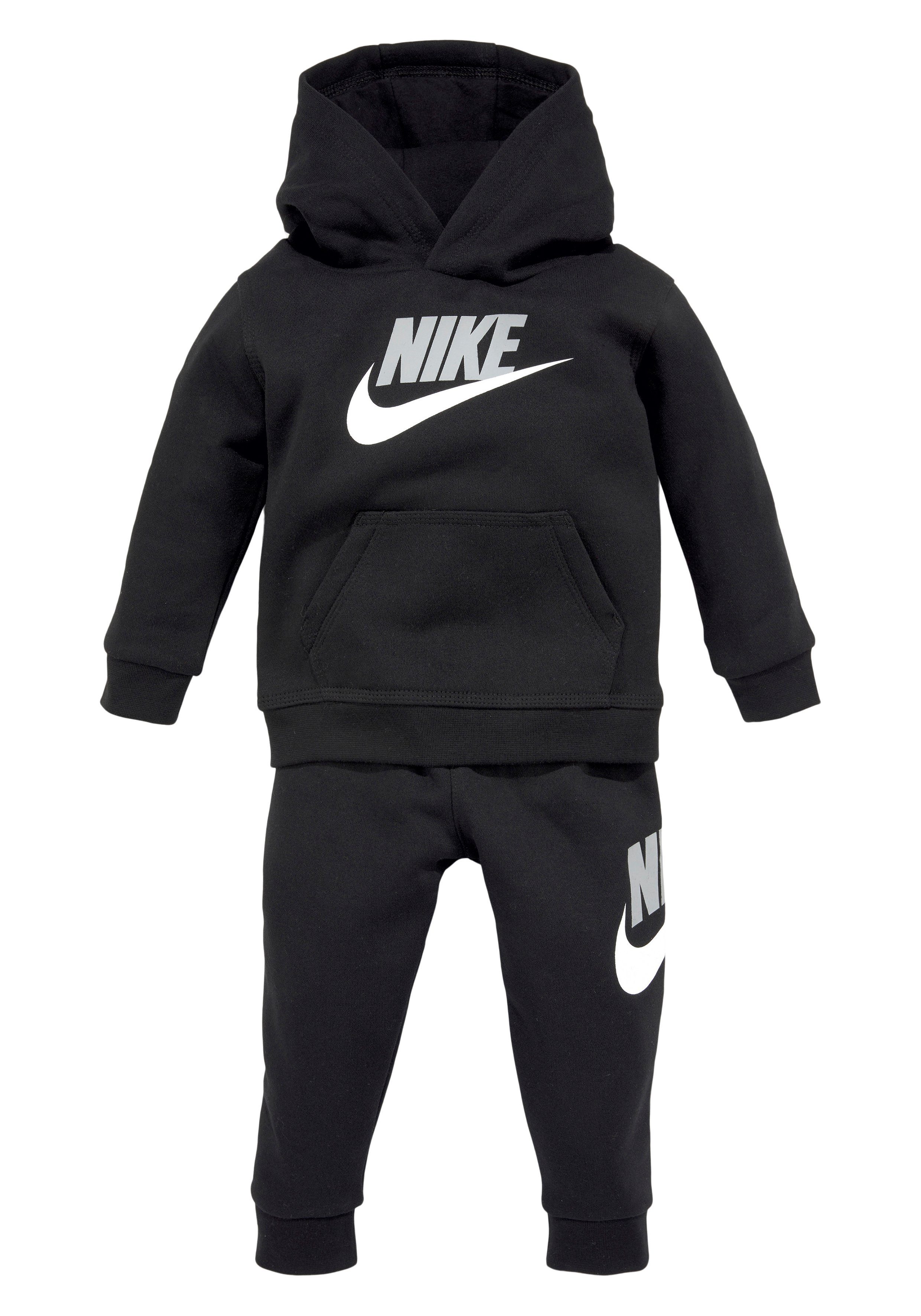 2-tlg) SET Nike Sportswear FLEECE 2PC HOODIE (Set, Jogginganzug schwarz & PO JOGGER