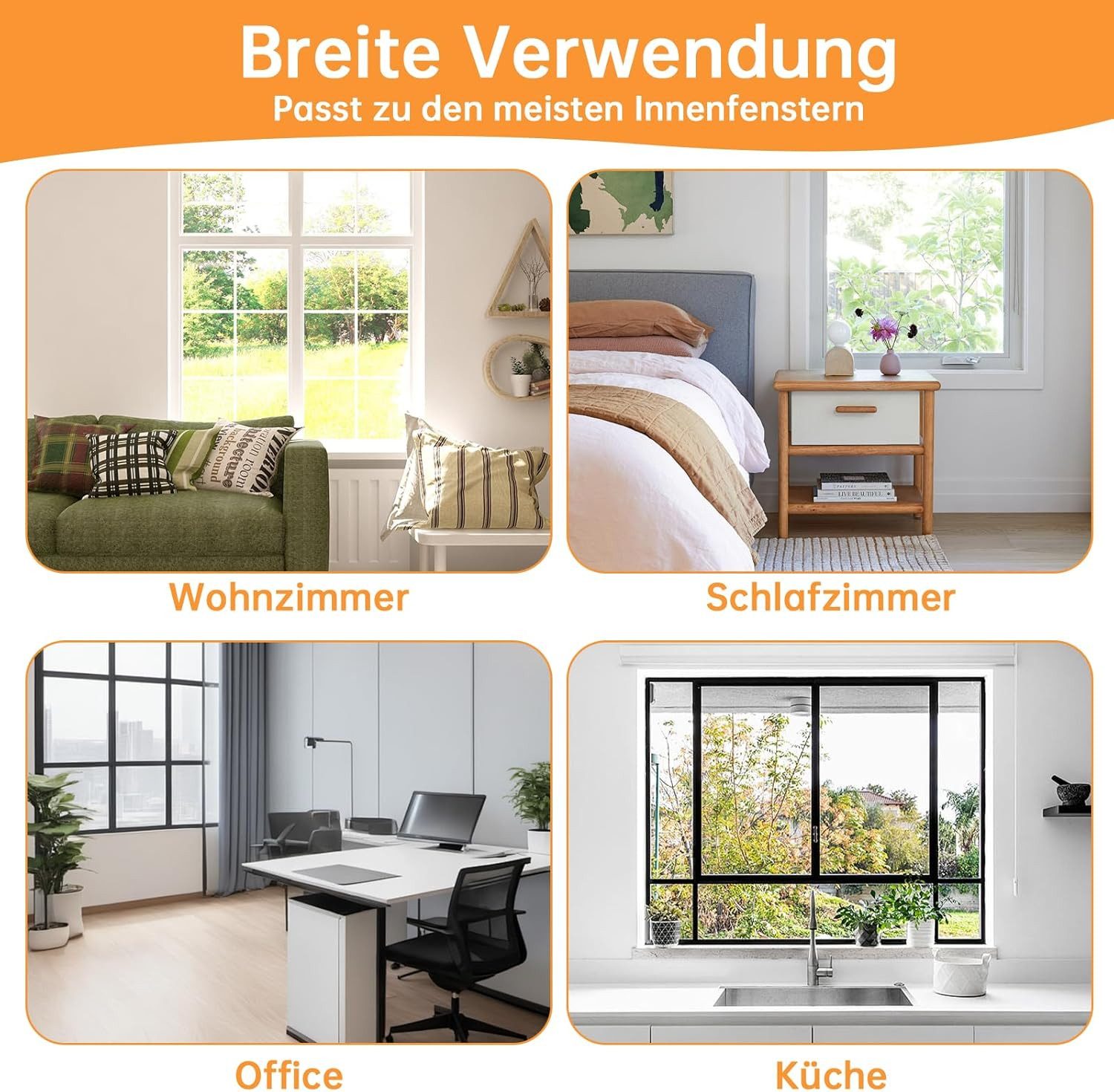 Ledander Insektenschutz-Fensterrahmen Katzennetz Fenster, Insektenschutz an Fenster Bausatz – Bild 5 von 5