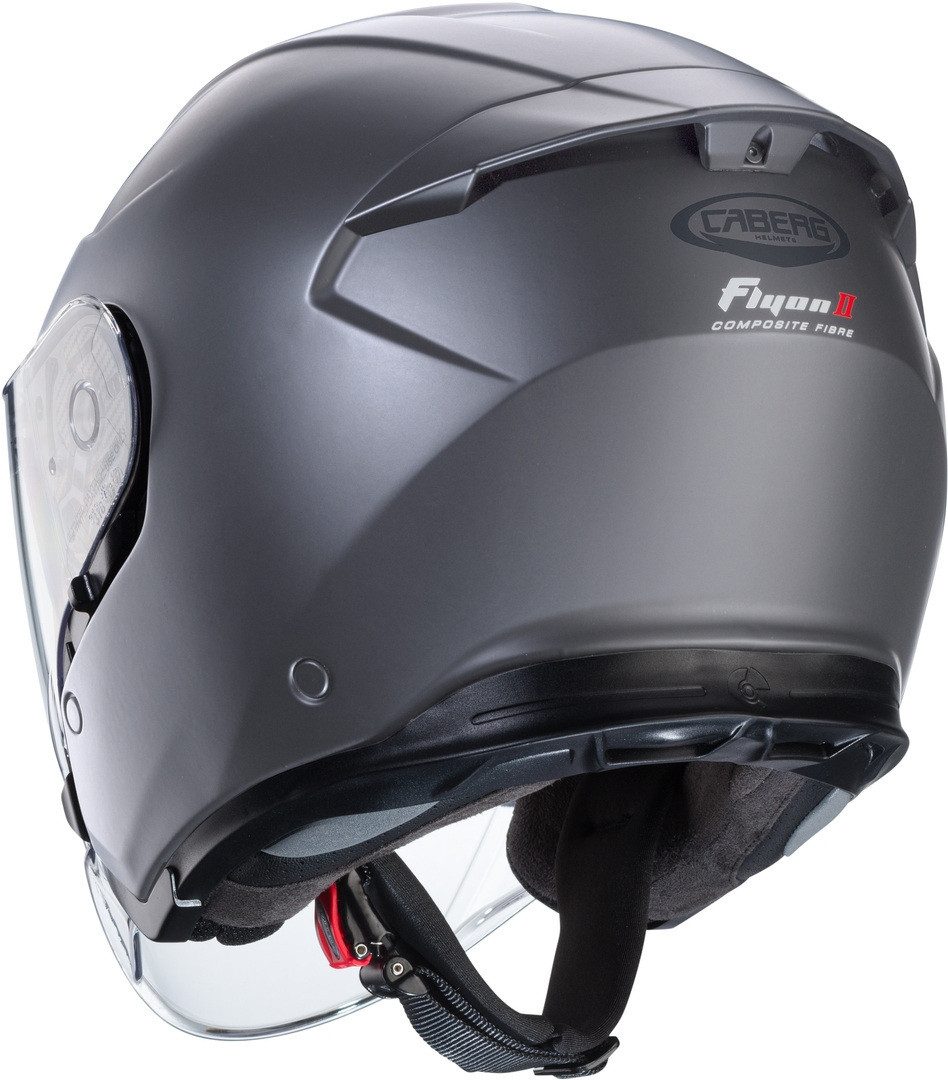Caberg Motorradhelm Flyon II Jethelm, Vorbereitet Für Kommunikationssystem,integriertes Sonnenvisier