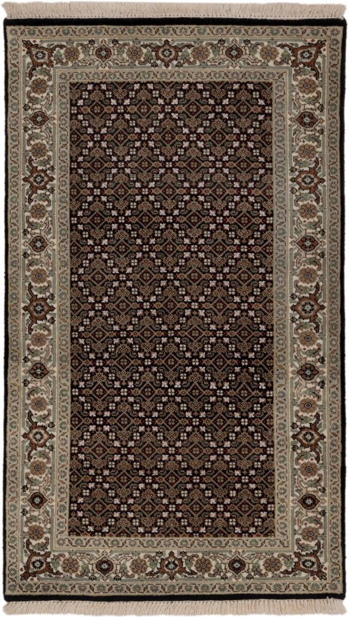 Orientteppich Indo Täbriz 94x157 Handgeknüpfter Orientteppich, Nain Trading, rechteckig, Höhe: 12 mm