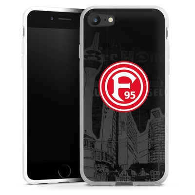 DeinDesign Handyhülle Fortuna Düsseldorf Offizielles Lizenzprodukt Logo Fortuna Logo City, Apple iPhone 8 Silikon Hülle Bumper Case Handy Schutzhülle