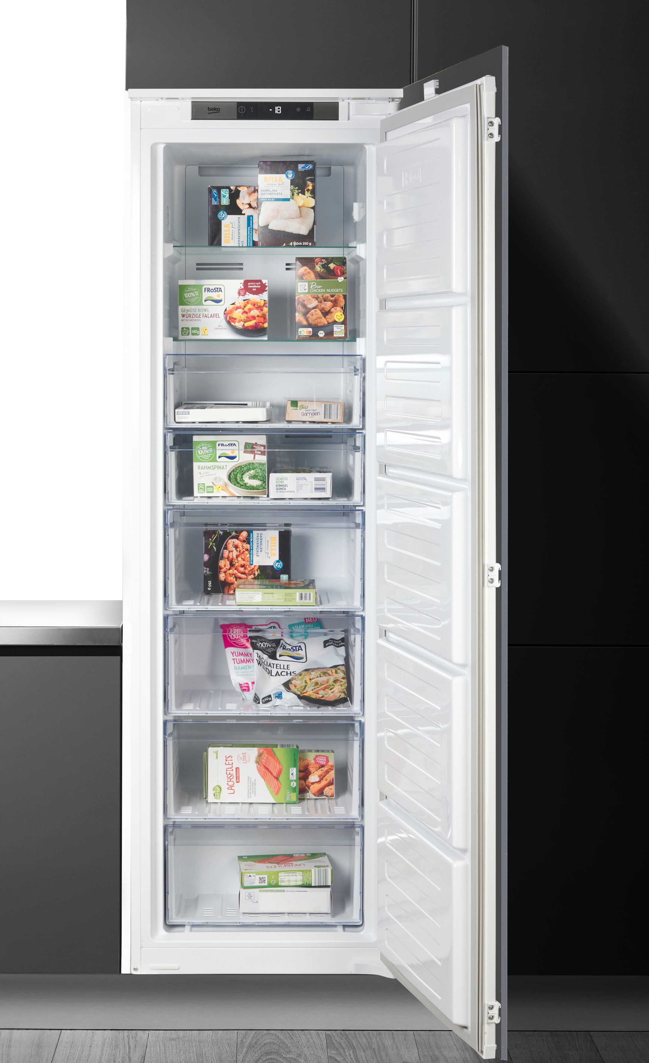 BEKO Einbaugefrierschrank BFNA247E40SN 7523420031, 177,5 cm hoch, 54 cm breit
