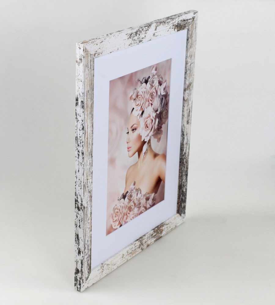 IDEAL TREND Bilderrahmen Bilderrahmen Holz Rahmen Plexi Acryl Collage Wanddeko Poster quadratis, für 1 Bilder (1 St), MDF Bilderrahmen mit Passepartout und Kuns – Bild 4 von 5