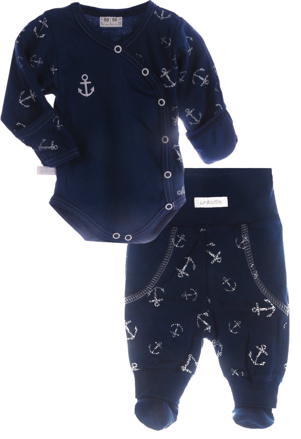 Body & Hose Wickelbody und Hose Baby Anzug 2tlg. Set Body