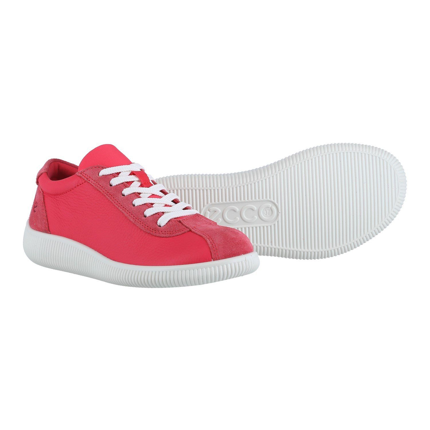 Ecco Soft Zero (ECCO Leder) rot/pink Damen Sneaker günstig online kaufen