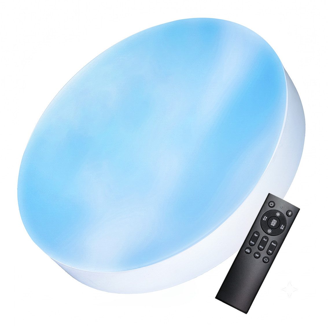 LUXULA Aufbauleuchte LUXULA LED Deckenleuchte 60 W 1800 K CCT einstellbar Weiß, Farbwechsler