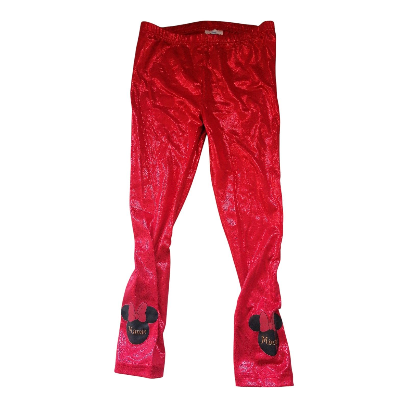 Disney Minnie Mouse Leggings Lange Glitzer-Leggings, "Mickey and Friends", mit Minnie Mouse-Logo