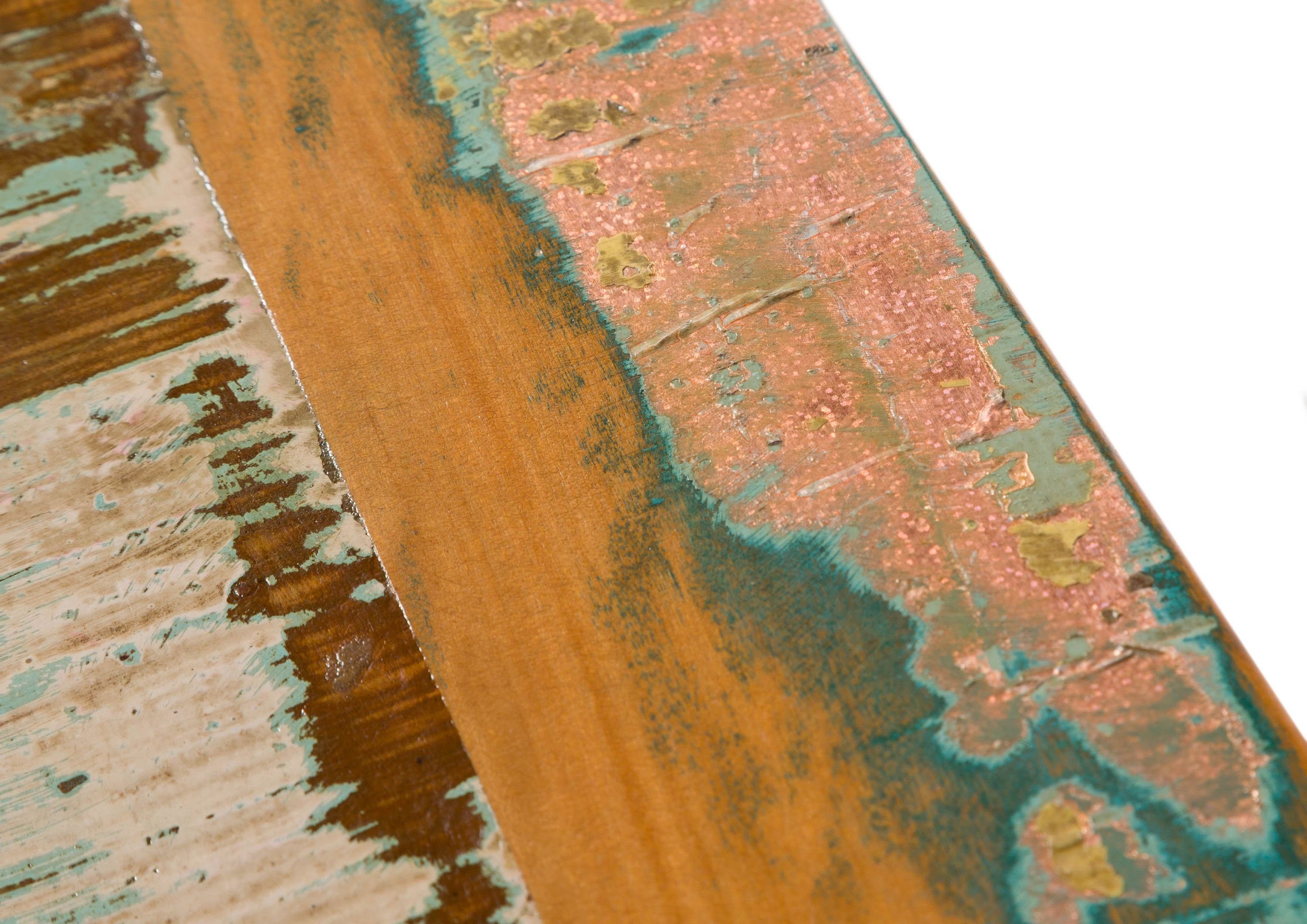 Massivmoebel24 TV-Board NATURE OF SPIRIT (Massivholz), TV-Board Altholz 170x50x50 mehrfarbig lackiert NATURE OF SPIRIT #134