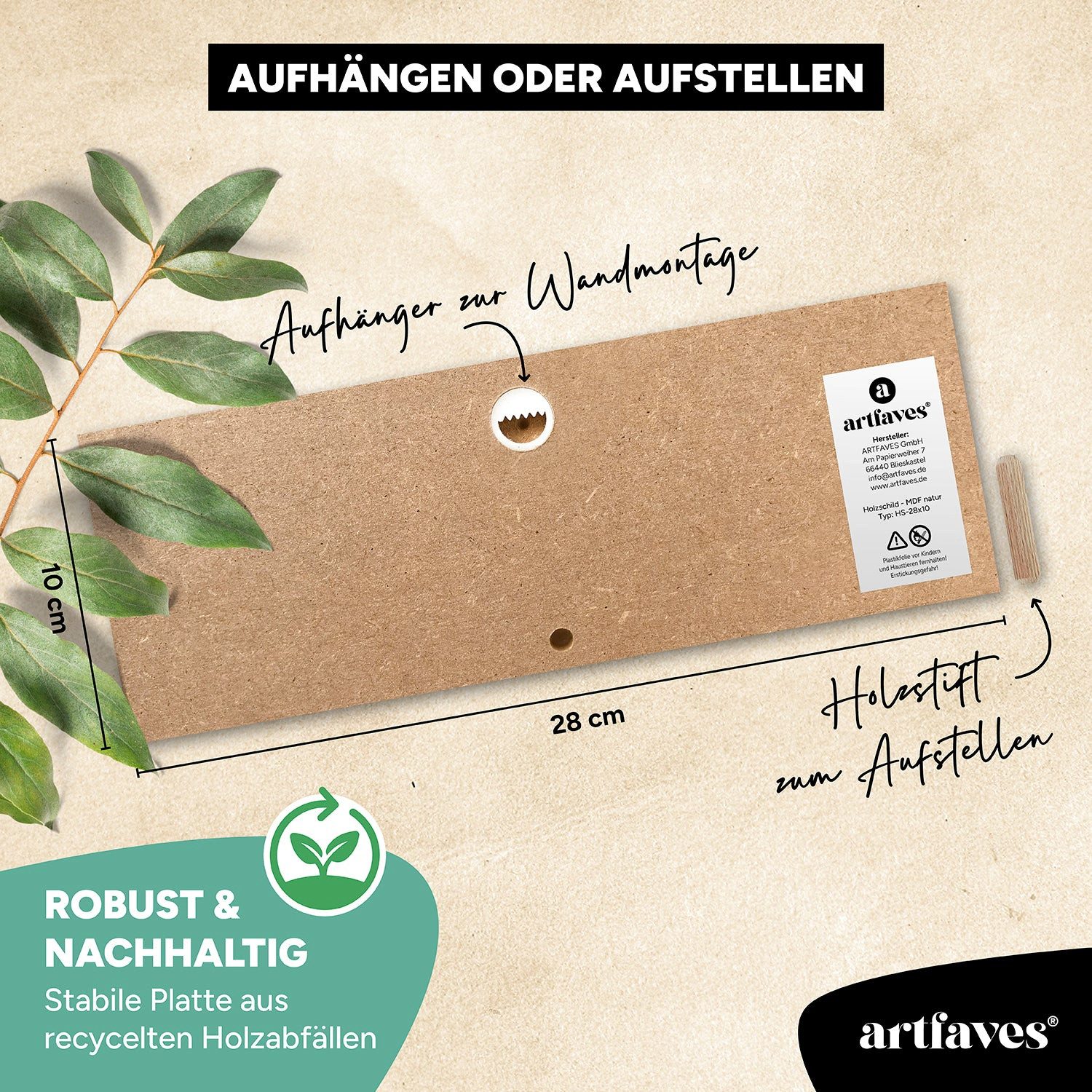 ARTFAVES Holzbild Schild mit Spruch - Moin - Hamburg, Nordsee, Meer, maritime Deko – Bild 5 von 5
