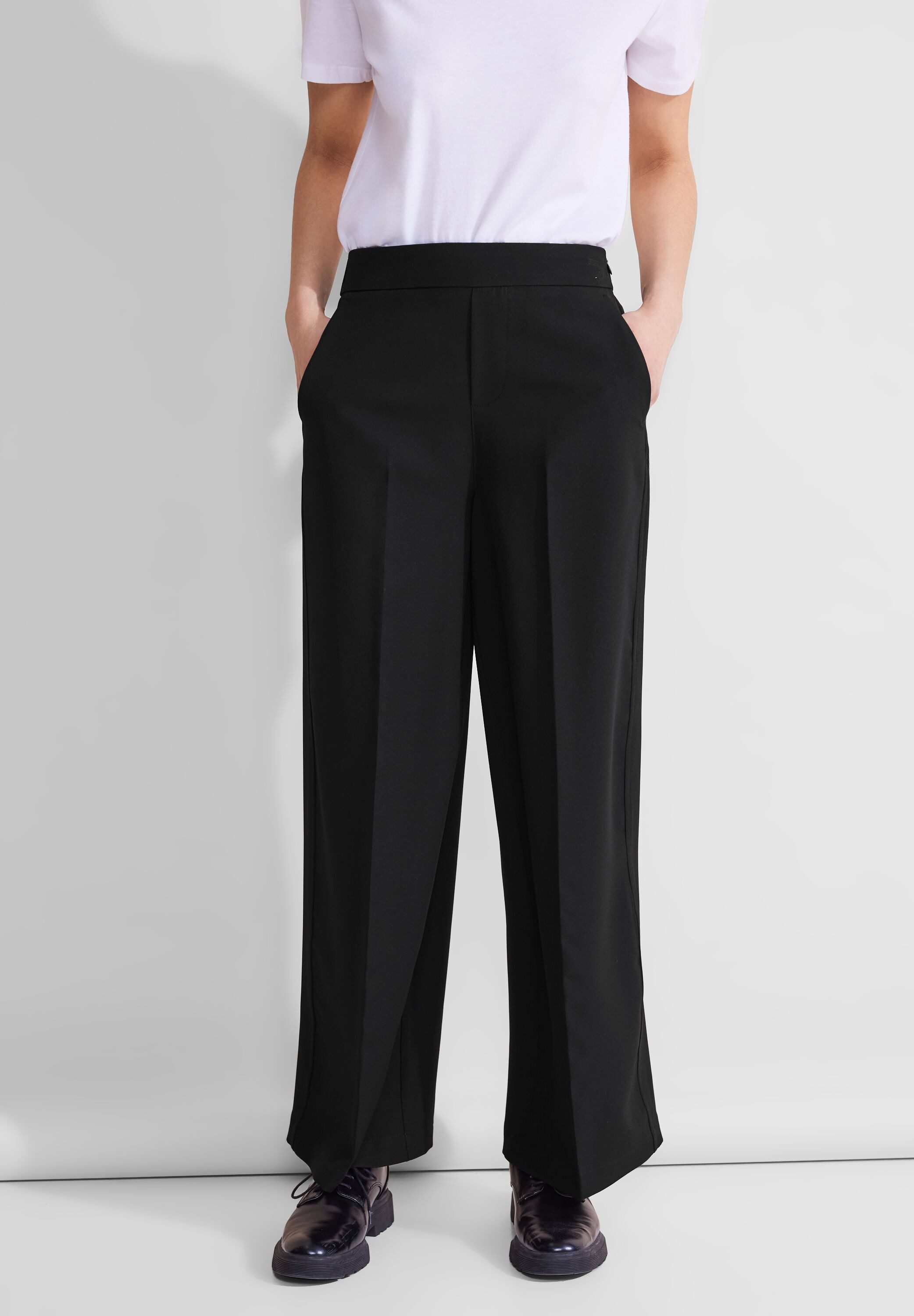 STREET ONE Stoffhose High Waist