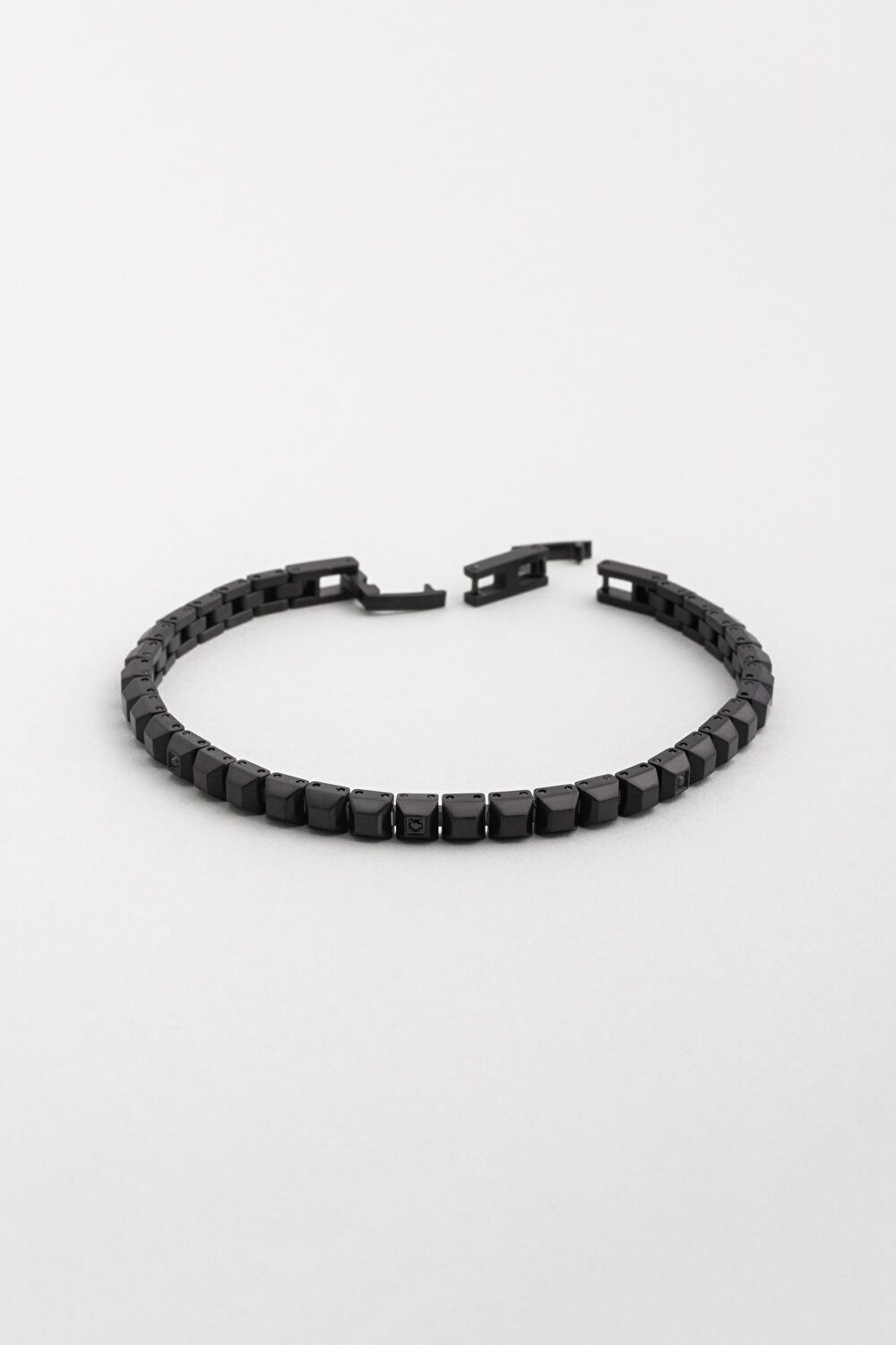 Armreif Schwarzes Shadow 21cm Stahl Herrenarmband