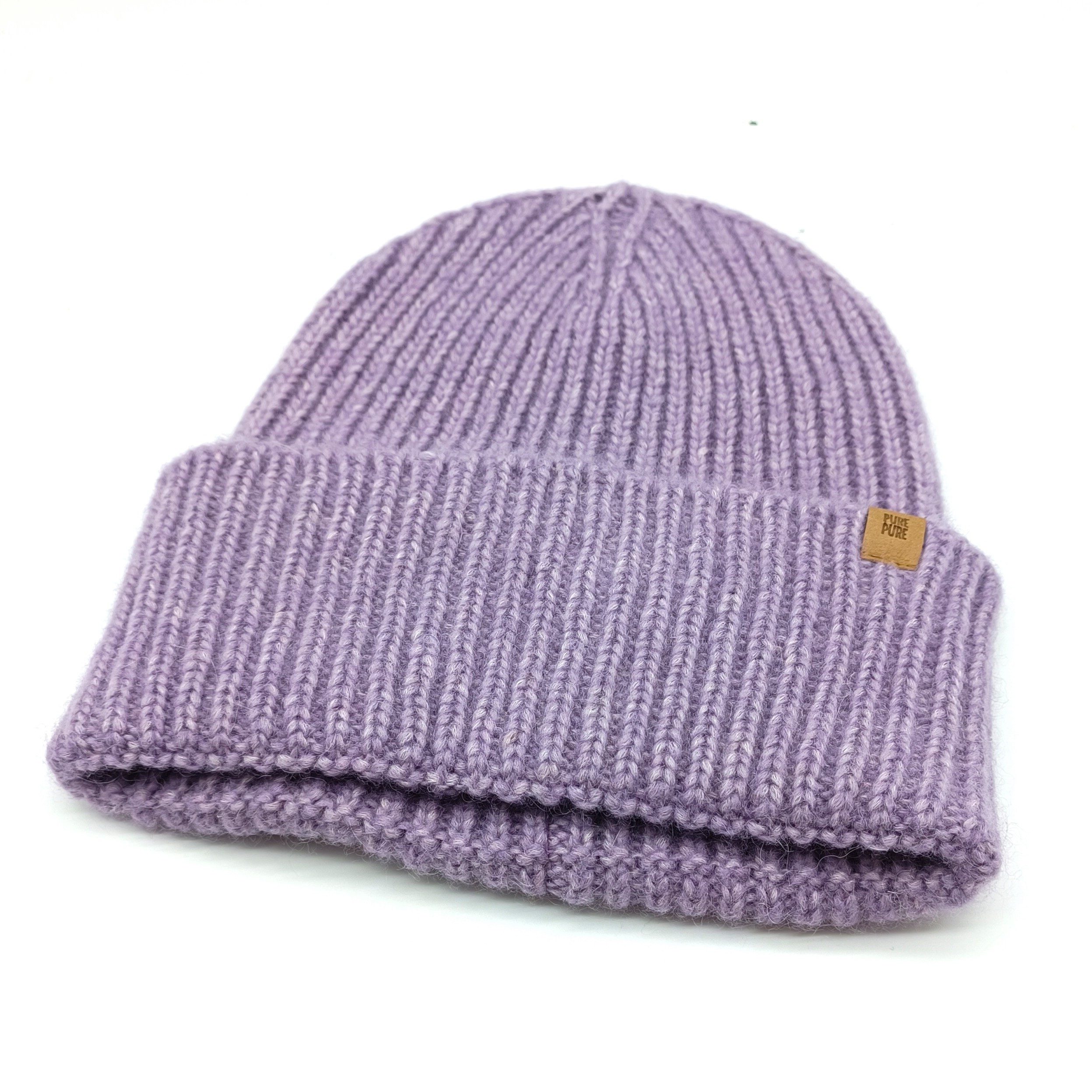 pure pure by BAUER Strickmütze DA-Strickmütze Babyalpaka flieder