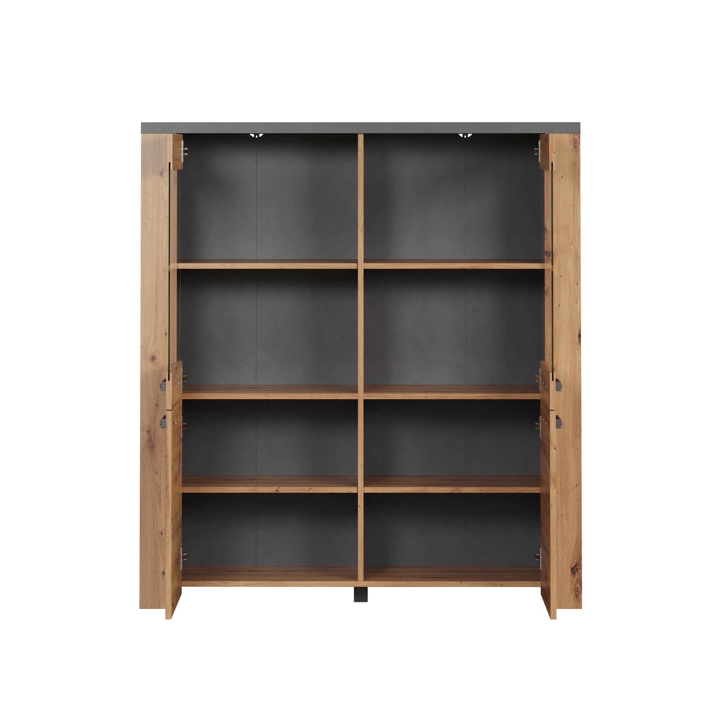 möbelando Highboard Follow, 127 x 139 x 40 cm (B/H/T)
