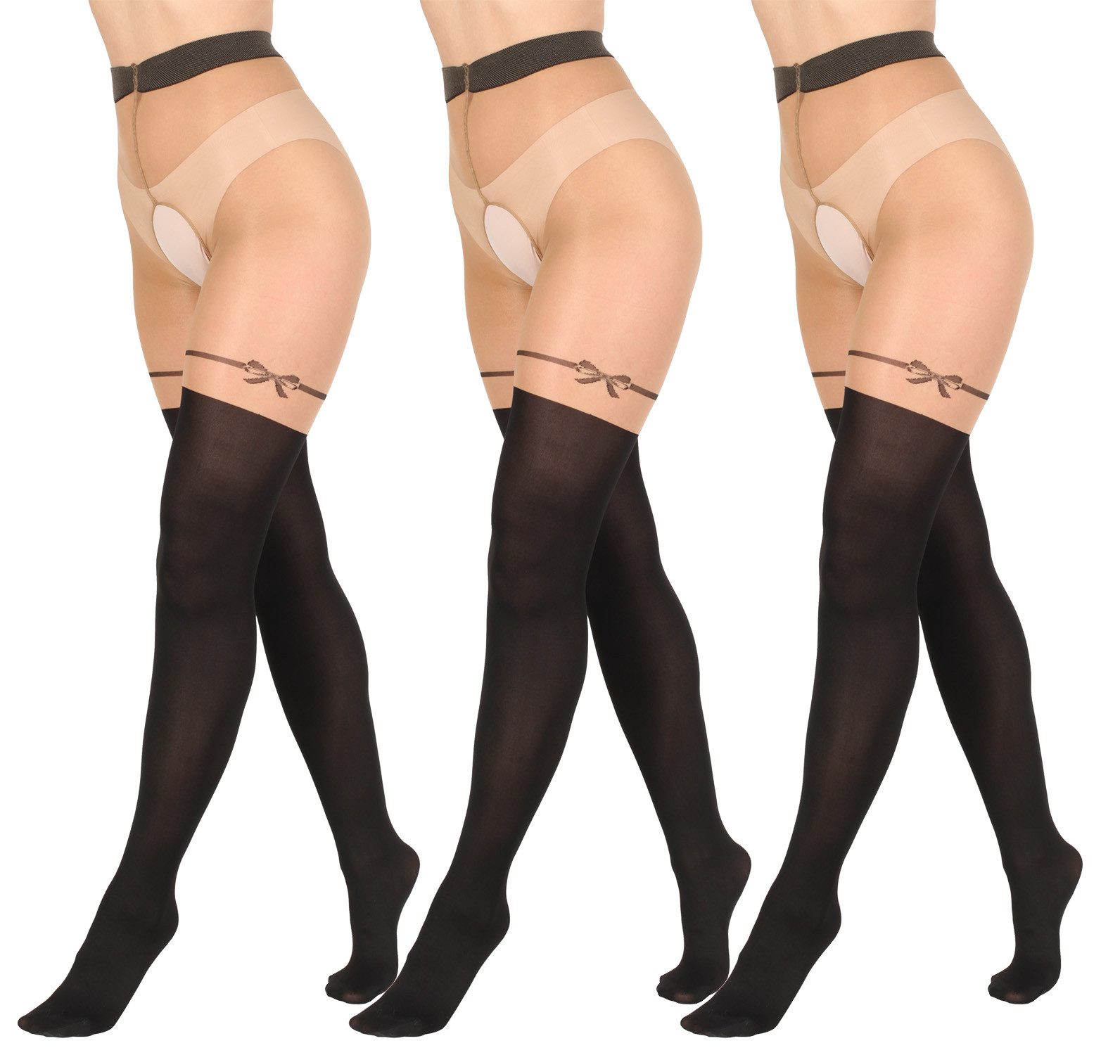 Ouvert Strumpfhose Intimo Secret Overknee Optik
