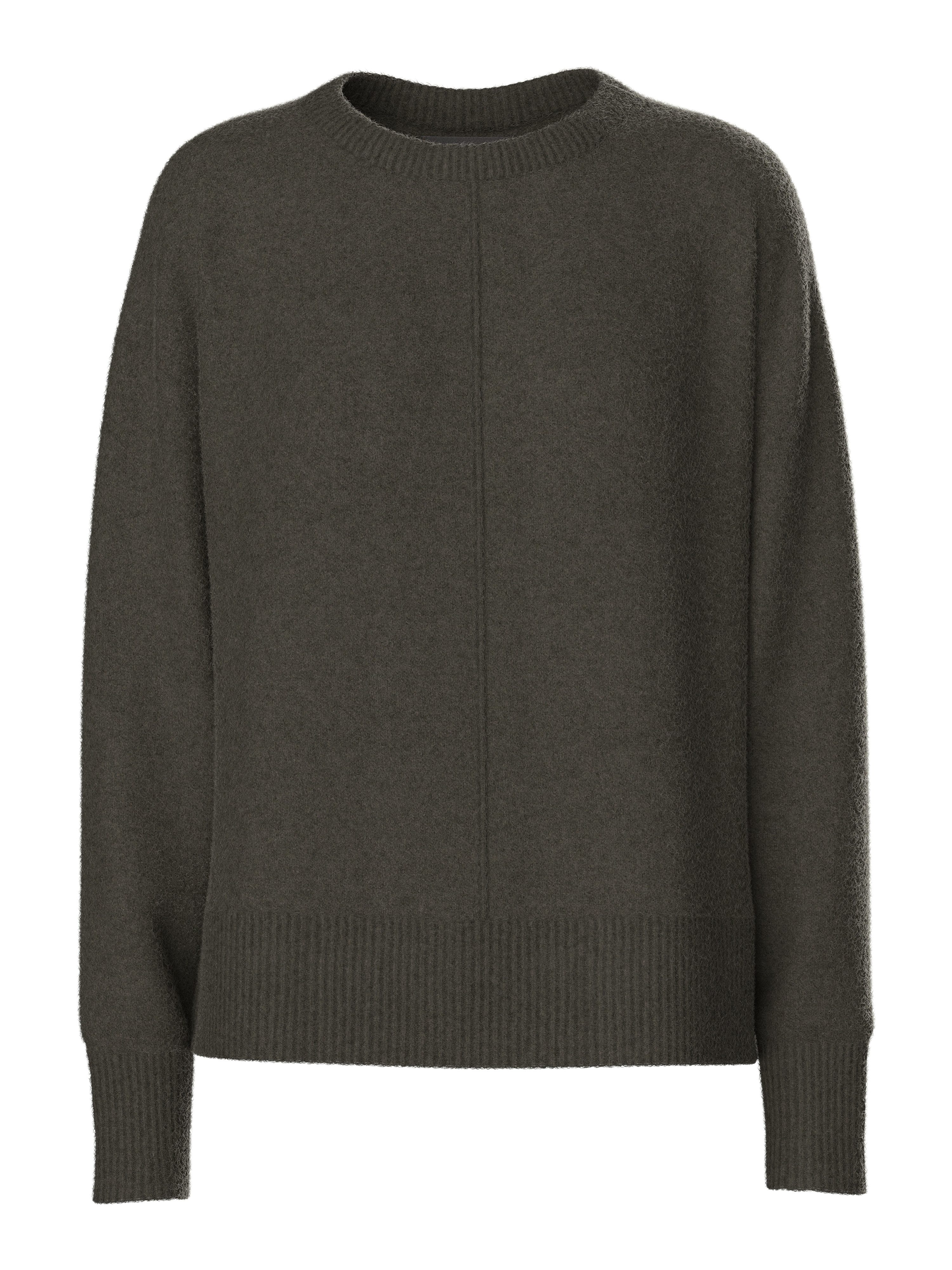pieces Strickpullover PCMALOU LS O-NECK CUTLINE günstig online kaufen