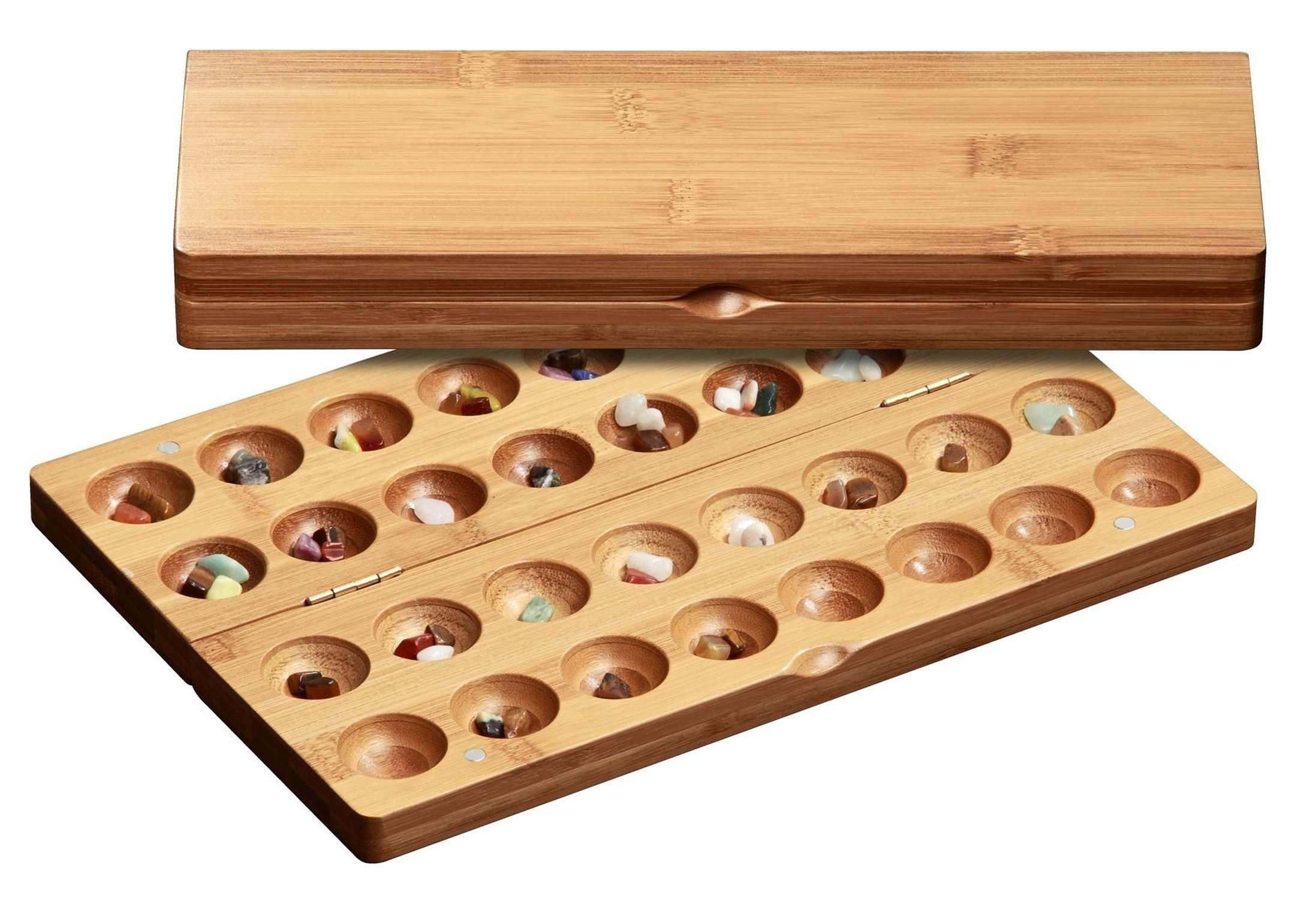 Philos Spiel Traditionelles Strategiespiel Hus aus Bambus klein