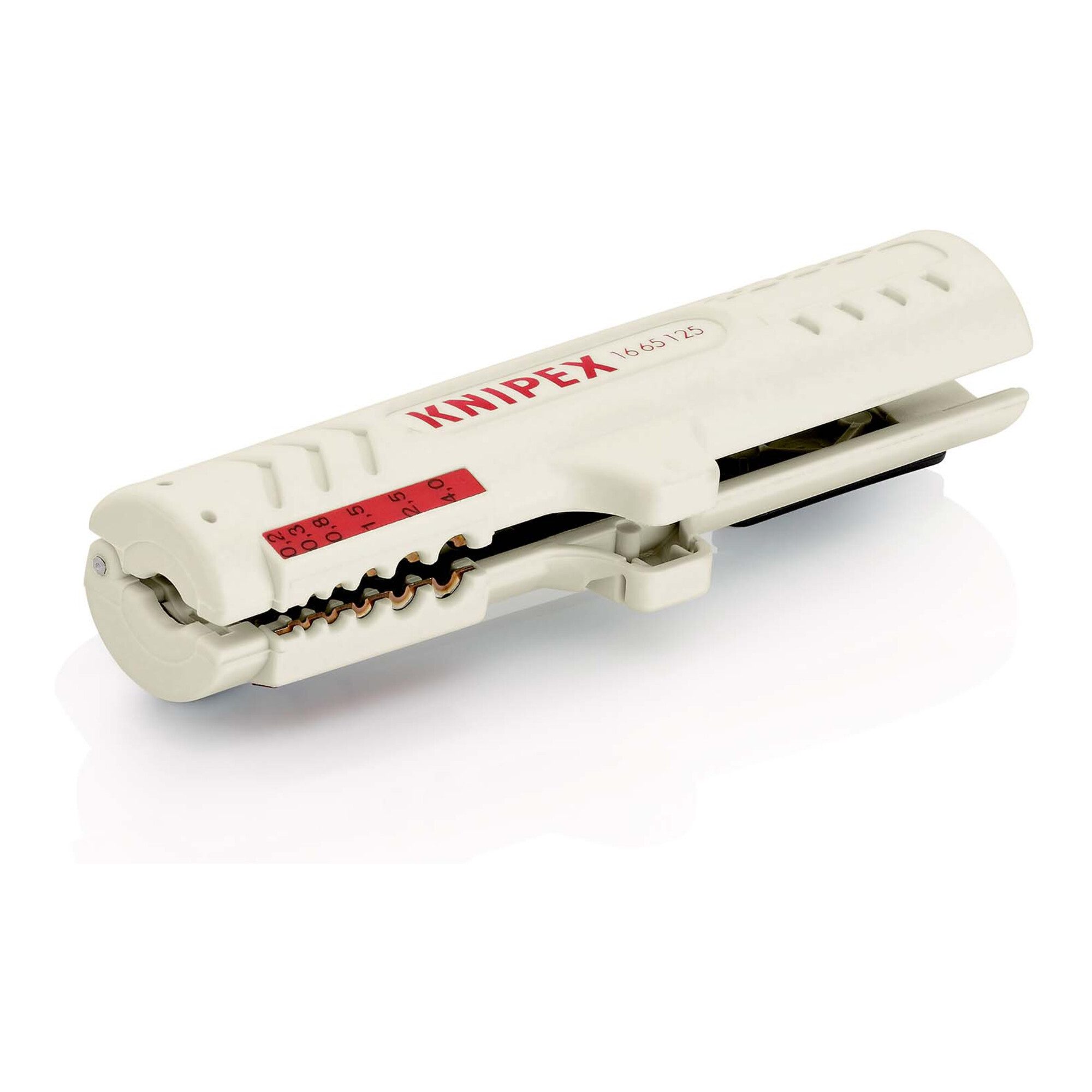 Knipex Abmantelungszange KNIPEX 16 65 125 SB Abmantelungswerkzeug für Datenkabel 125 mm