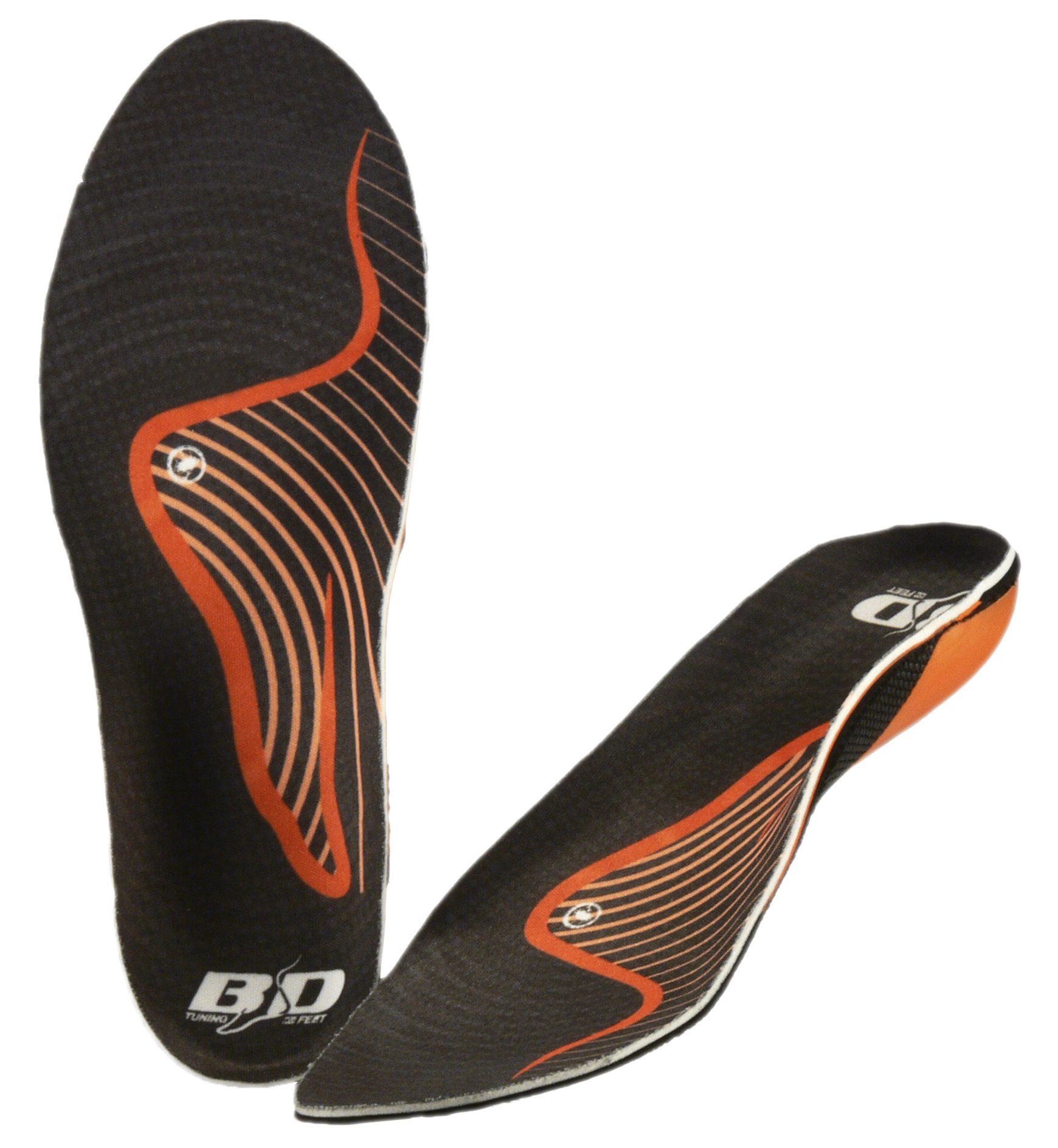 BOOTDOC Einlegesohlen BD Insoles STABILITY 7 High Arch SCHWARZ/ORANGE