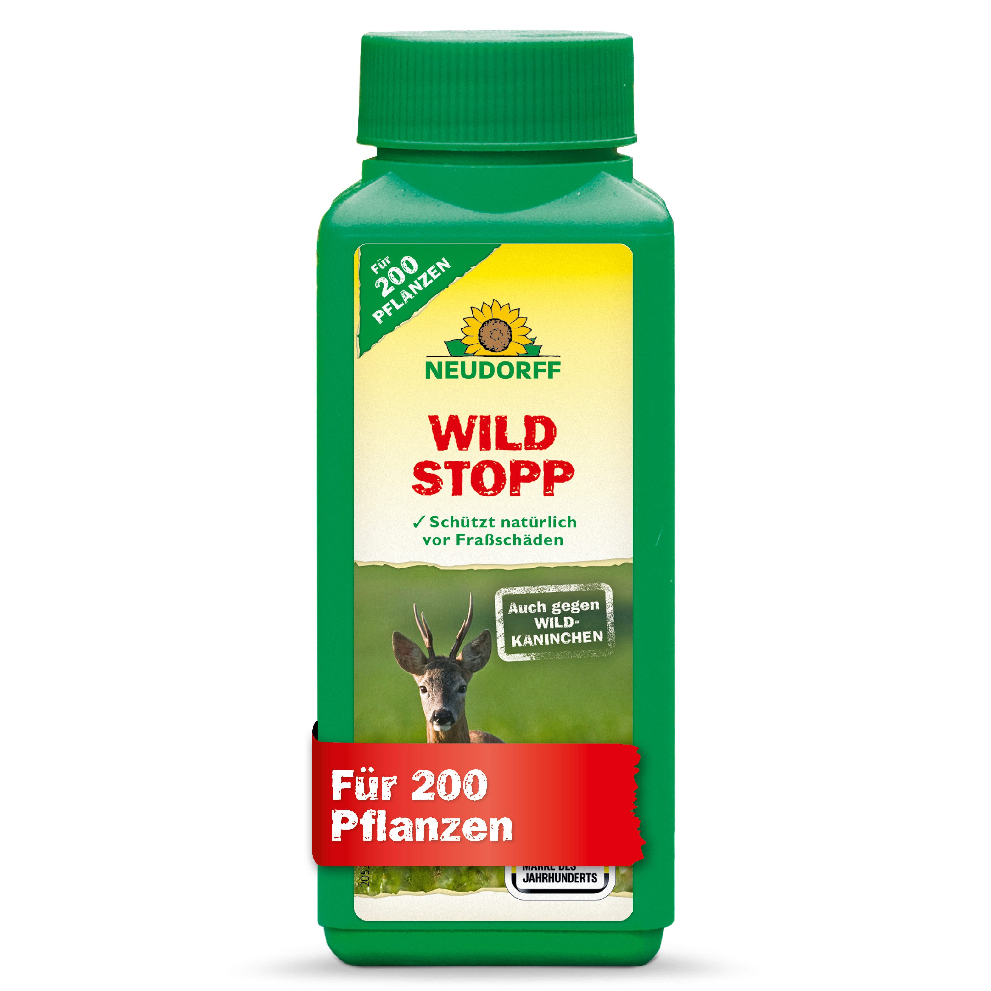 Neudorff Vergrämungsmittel WildStopp 100 g für 200 Pflanzen, Anrührbares Repellent zum Spritzen und Streichen, 100 g für bis zu 200 Einzelpflanzen, Haftender Schutzbelag mit bis zu 6 Monaten Wirkung