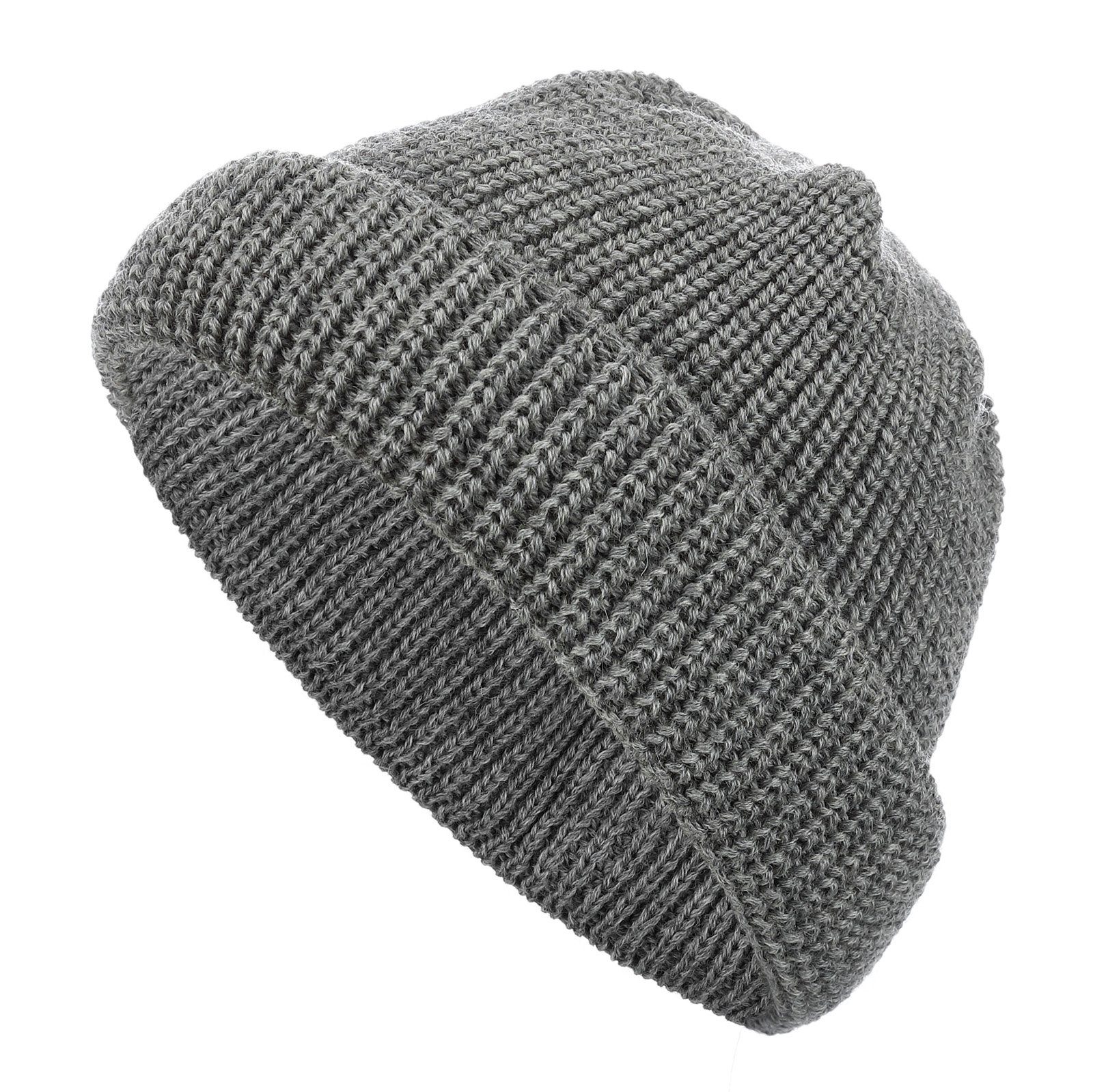 modAS Strickmütze Schippermütze Wollmütze - Wintermütze aus 100% Schurwolle günstig online kaufen