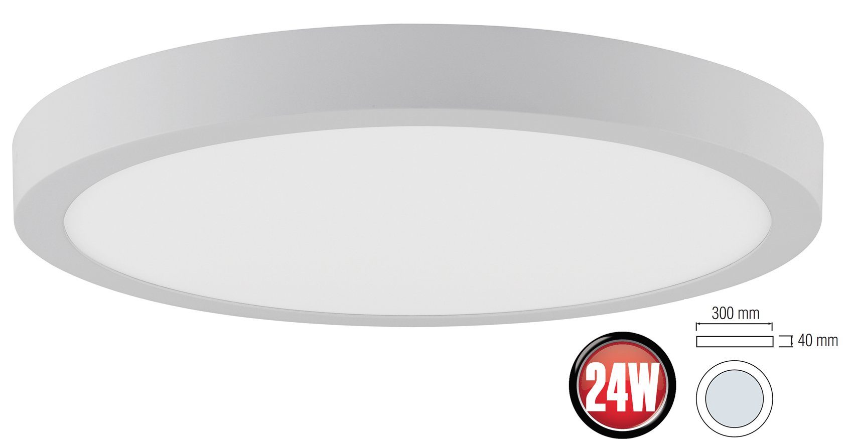 Braytron LED Deckenleuchte LED Aufputz Aufbau günstig online kaufen