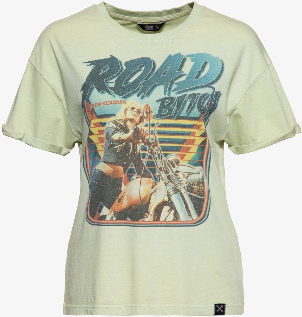 King Kerosin T-Shirt Queen Kerosin Road Bitch Damen T-Shirt