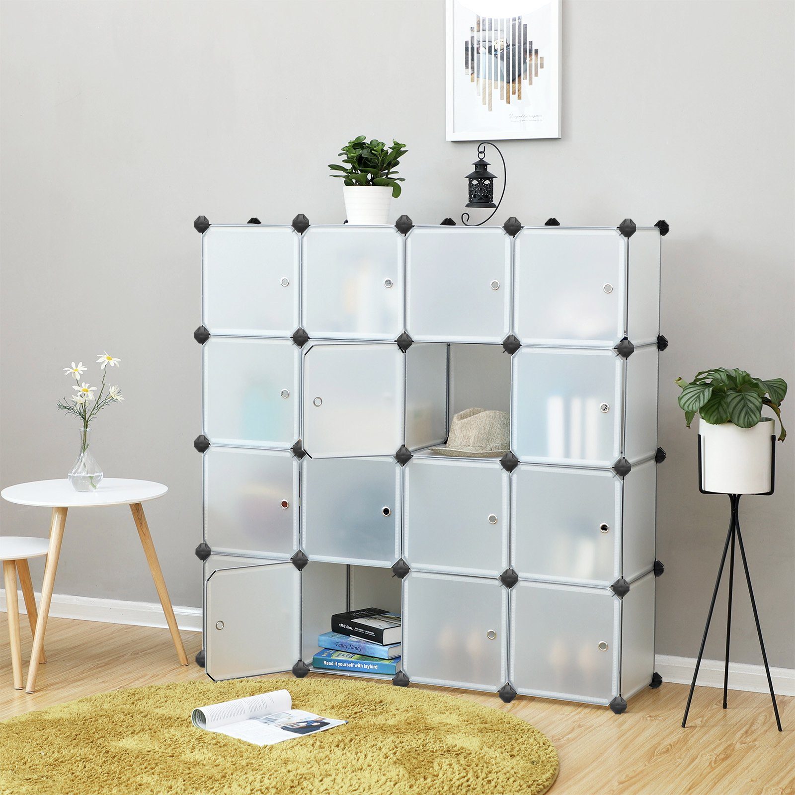 SONGMICS Kleiderschrank LPC44BS 16 Würfel DIY günstig online kaufen