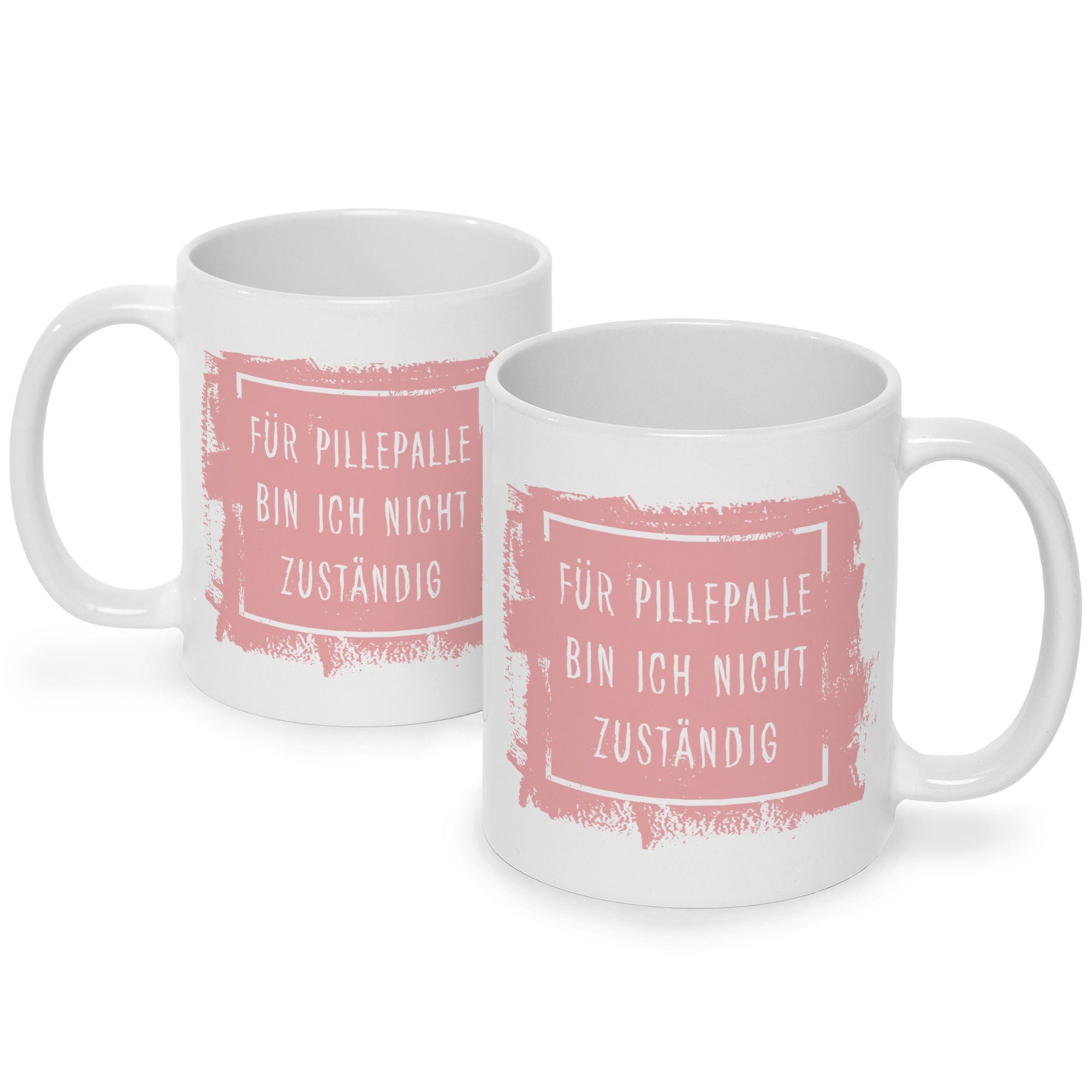 GRAVURZEILE Tasse - Vatertag für bin Männer & - - Bedruckte Lustige - – nicht Geschenke Frauen mit & Papa Ihn Muttertag Sie Mama Weiß Für Pillepalle Freunde Weihnachten Geburtstag ich zuständig Tasse Spruch