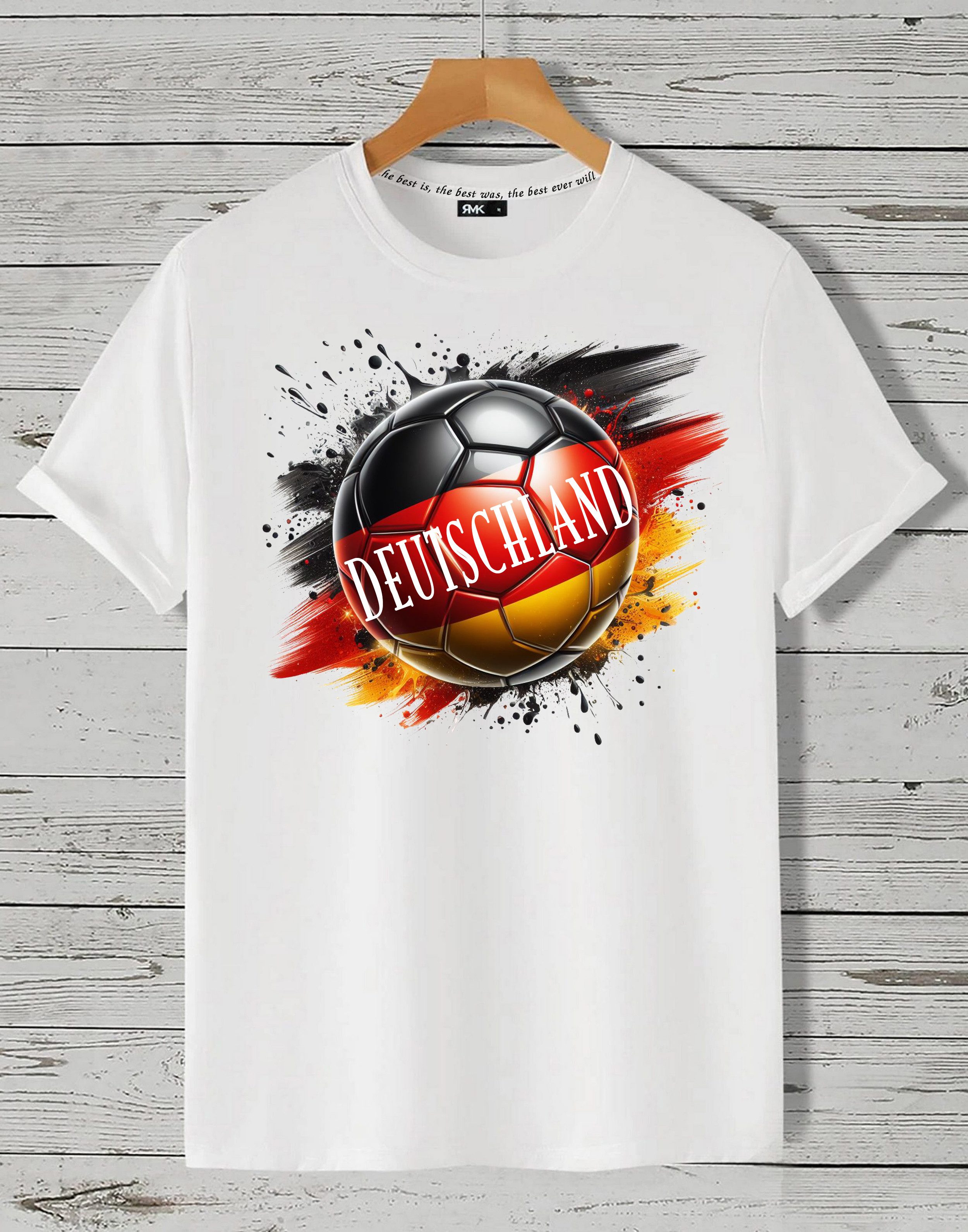 RMK T-Shirt Herren Shirt Trikot Fan Fußball Deutschland Germany EM WM aus Baumwolle