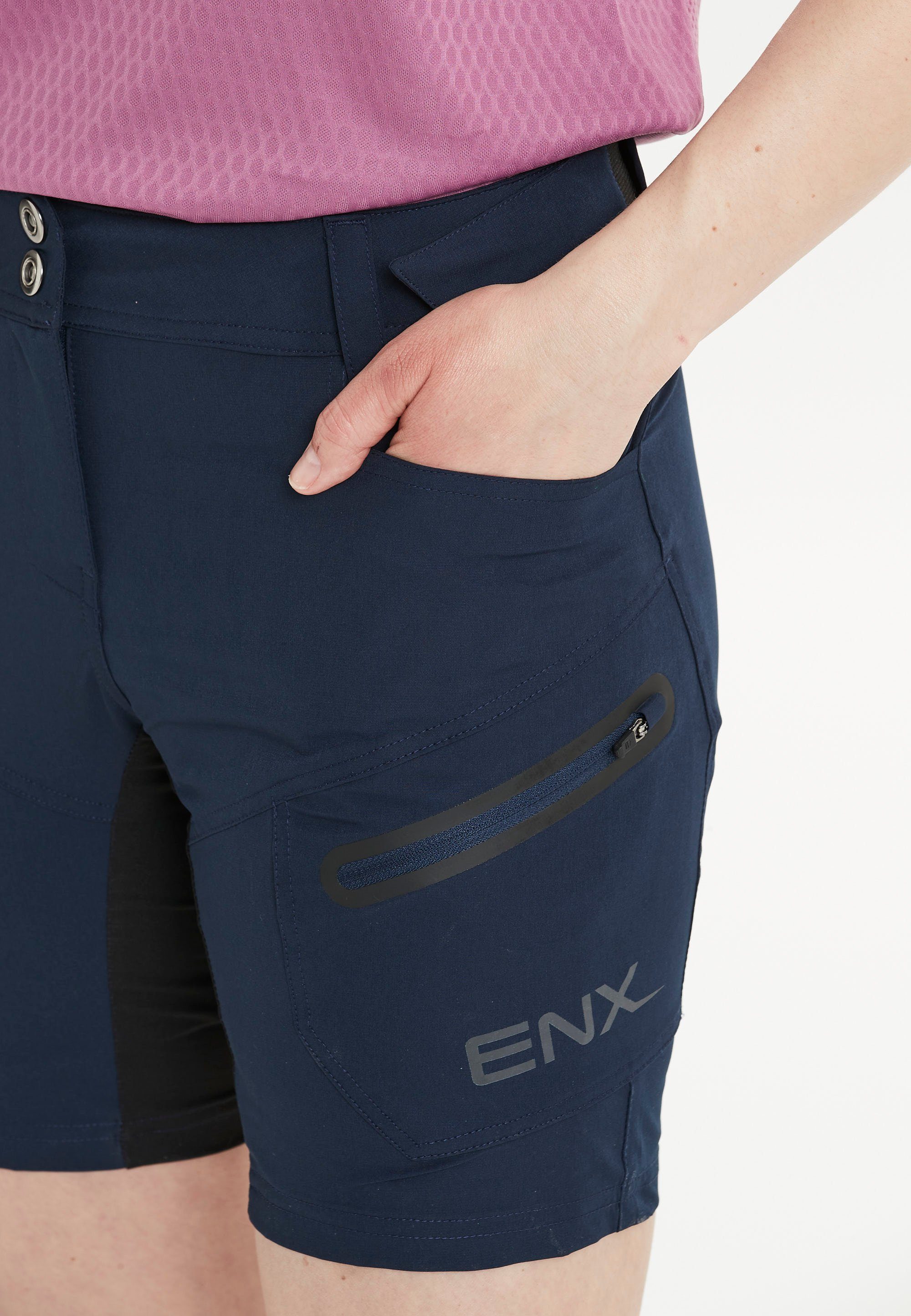 ENDURANCE Radhose Jamilla W 2 herausnehmbarer Shorts in mit 1 Innen-Tights dunkelblau