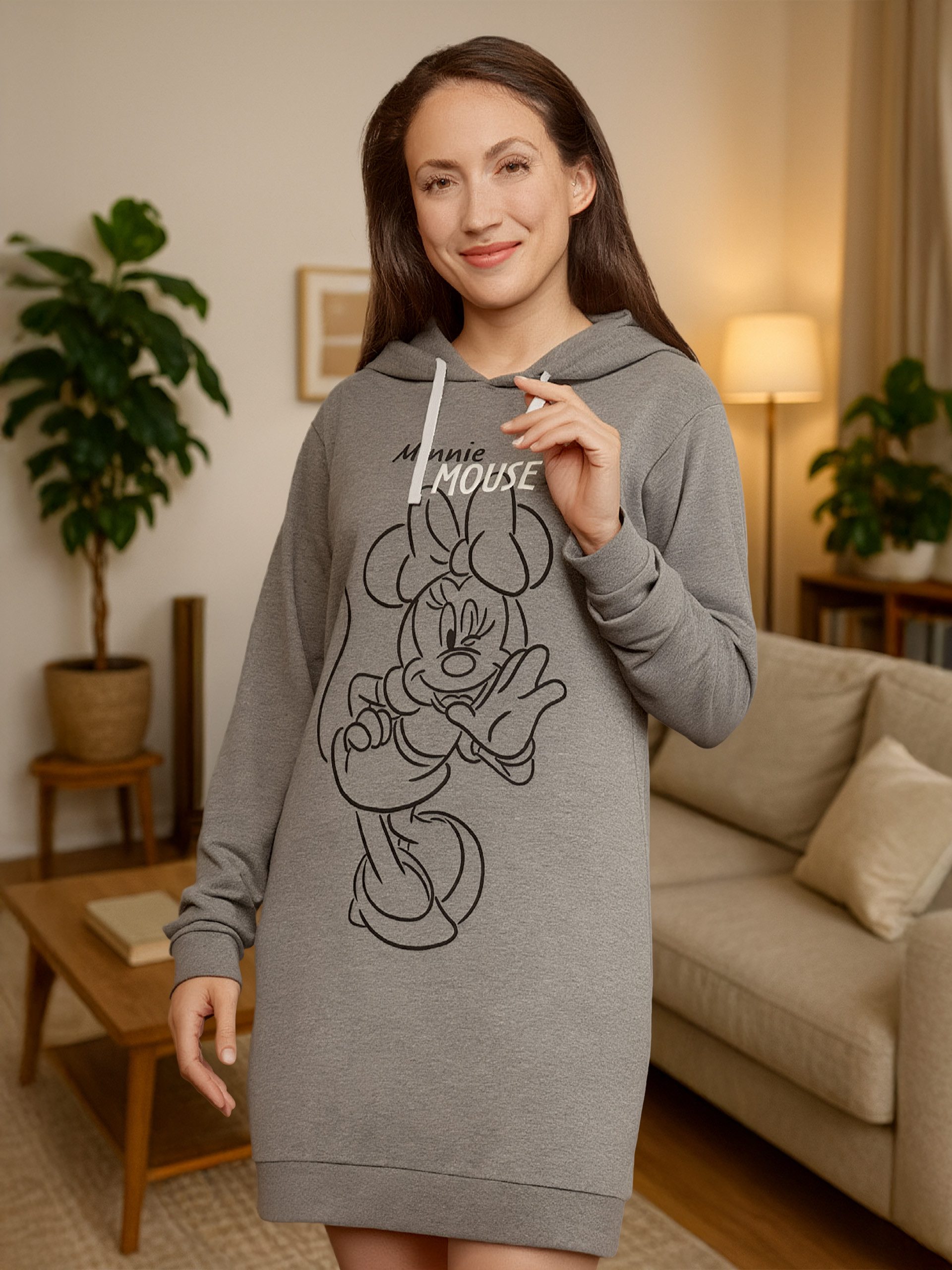 United Labels® Sweatshirt Disney - Minnie Mouse - Style - Sweatkleid Oversize-Hoodie