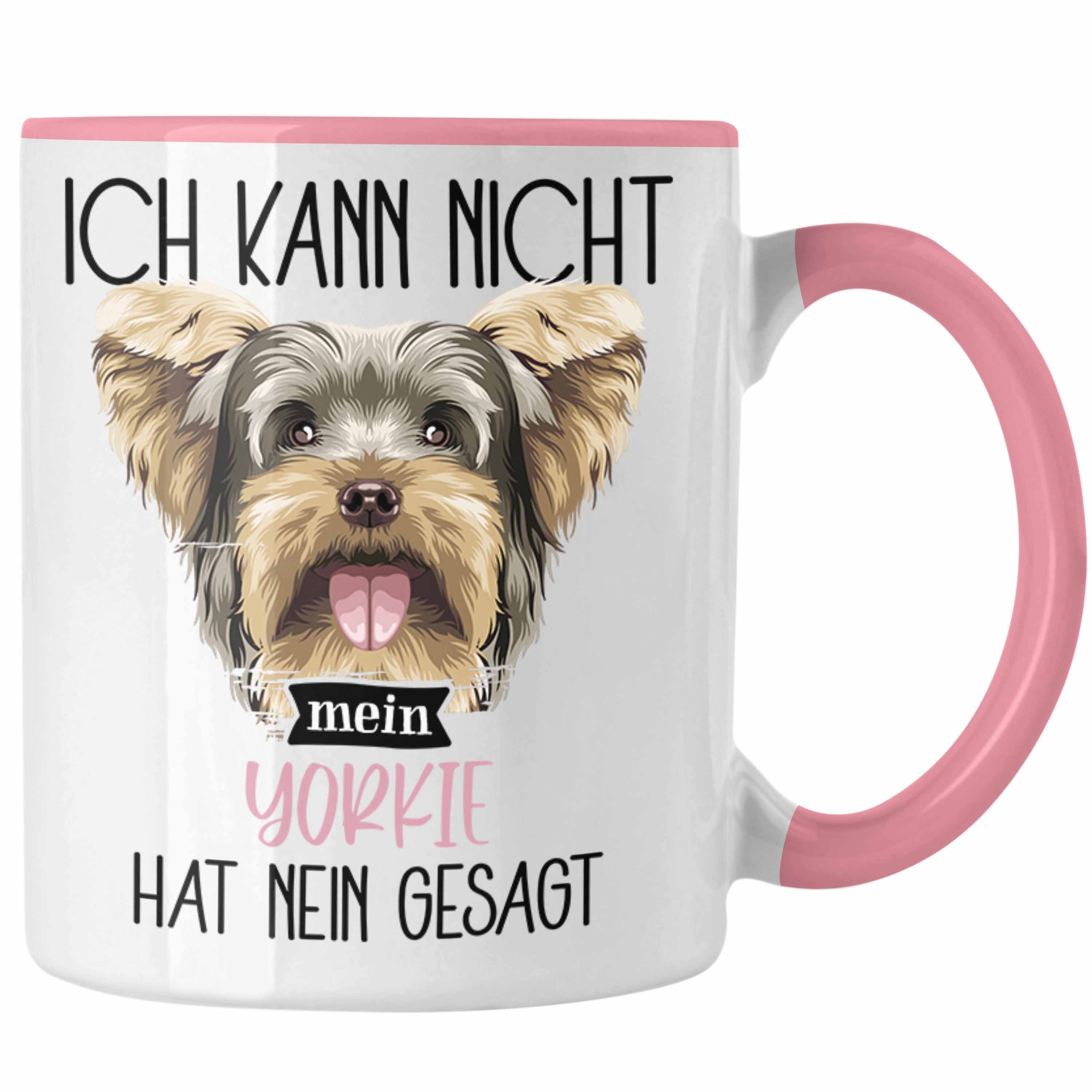 Trendation Tasse Kann Besitzer Geschenkidee N Yorkie Lustiger Rosa Tasse Spruch Ich Geschenk