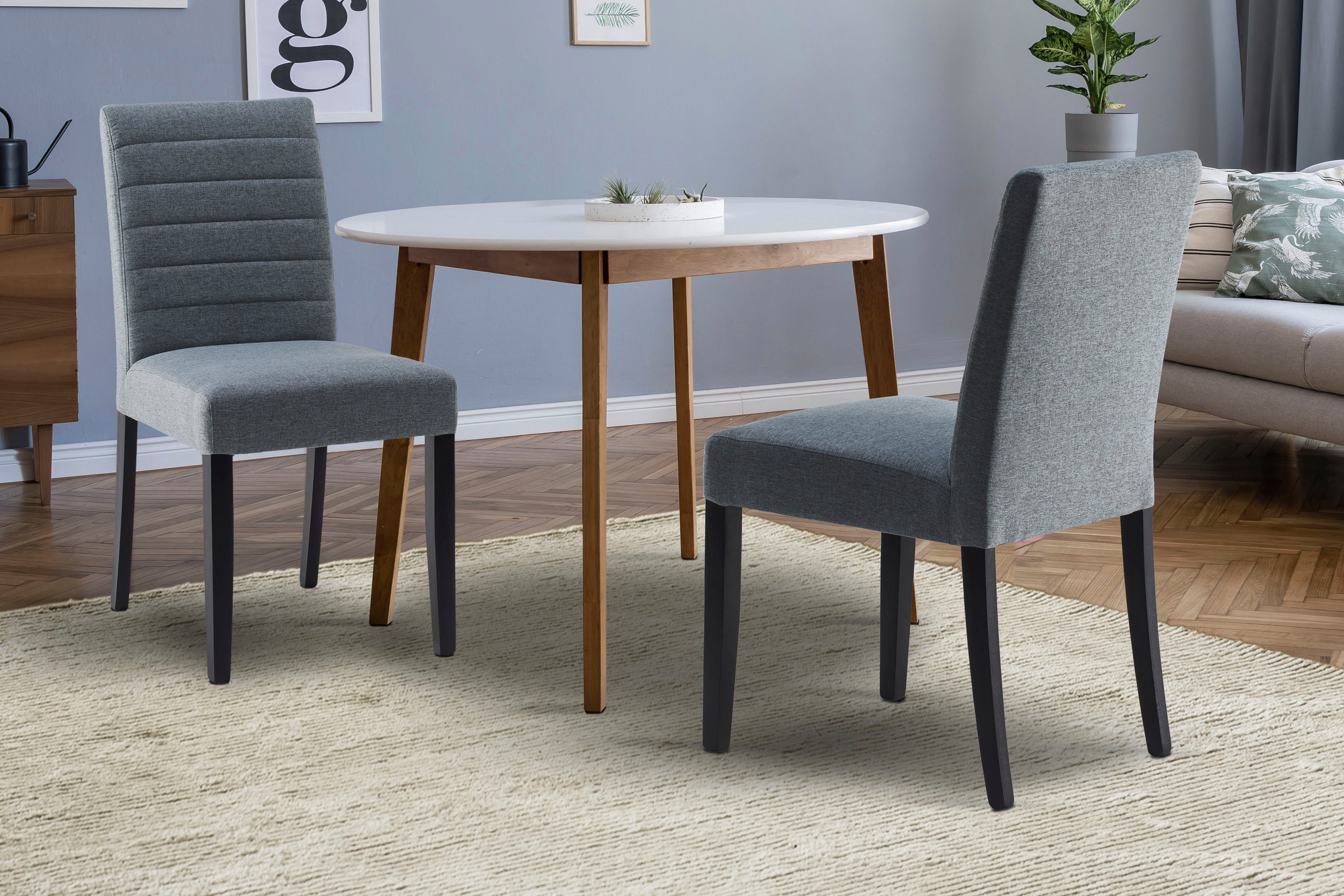 Home affaire 4-Fußstuhl Dristner (Set, 2 günstig online kaufen