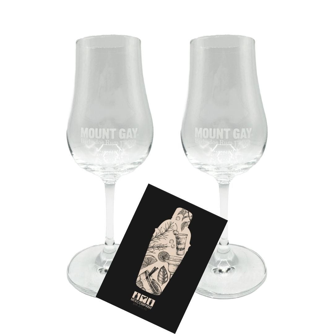 Glas Mount Gay Rum Noising Glas - 2er-Set Tasting Gläser - nicht geeicht