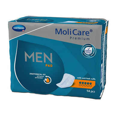 Molicare Inkontinenzslip MoliCare® Premium Men Pad 5 Tropfen (14-St) Diskreter Tragekomfort