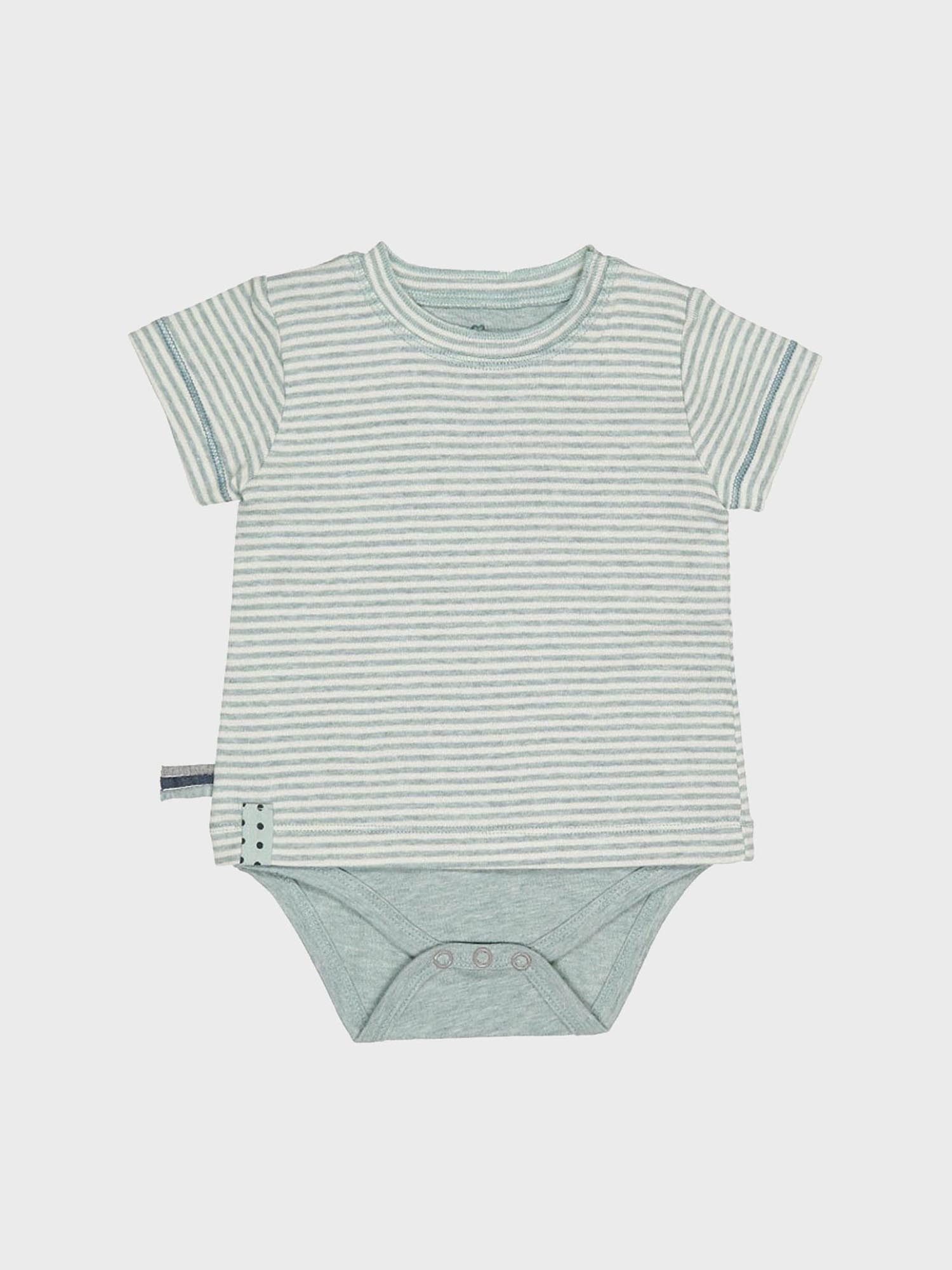 OrganicEra T-Shirt-Body Baby Kurzarm-Bodyshirt aus Bio-Baumwolle,gestreift (1-tlg)