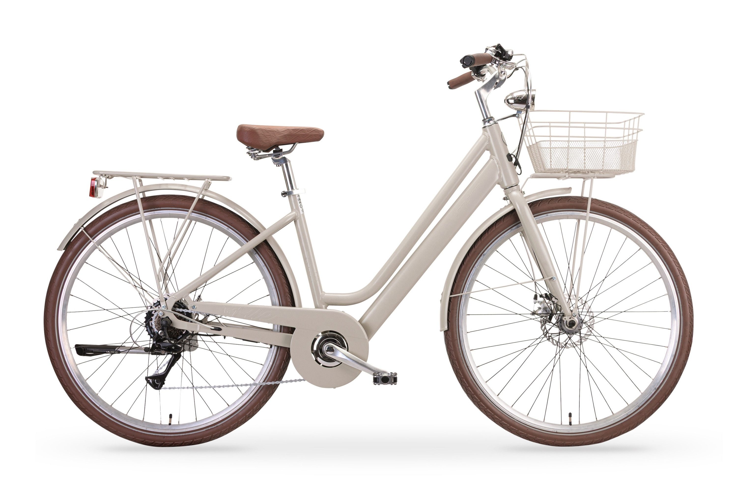 MBM E-Bike LA RUE 2.0, 7 Gang Shimano, Kettenschaltung, Heckmotor, 378 Wh, Elektro-Citybike LA RUE 2.0