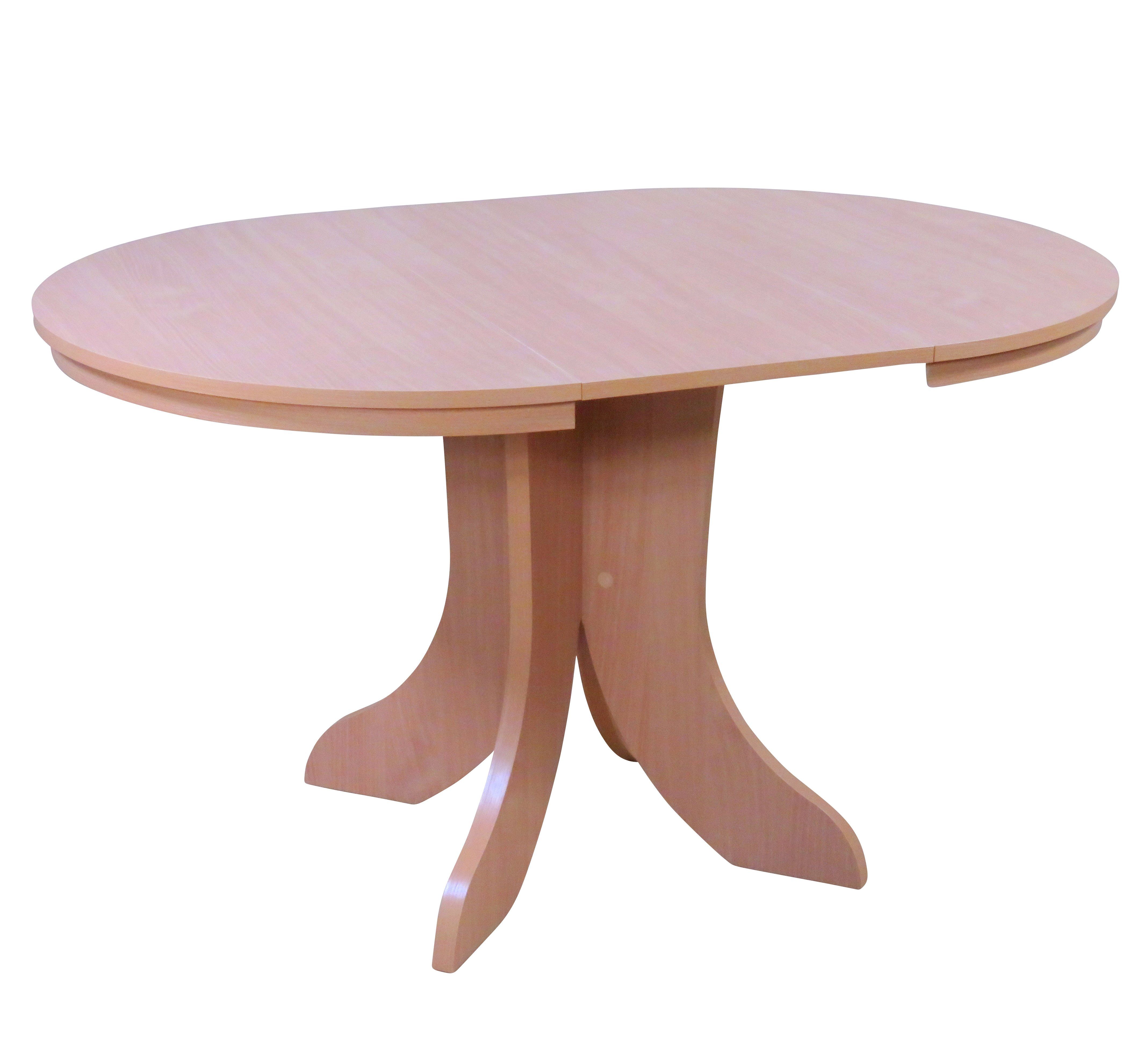 5tlg) Tisch mit Auszugsfunktion, 5tlg., moebel-direkt-online Essgruppe hellgrau Essgruppe (Spar-Set,