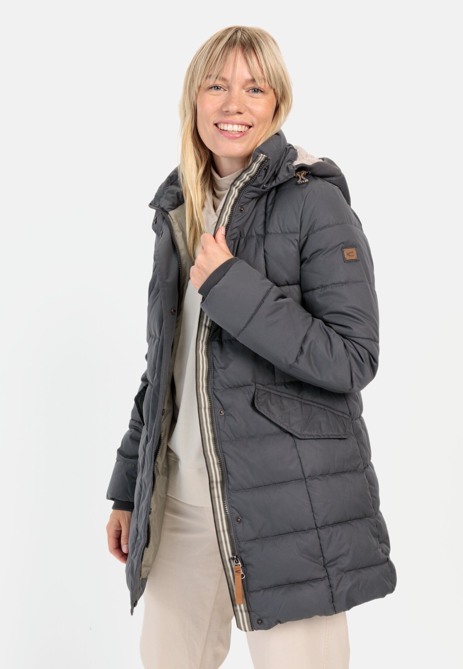 camel active Winterjacke mit abnehmbarer Kapuze