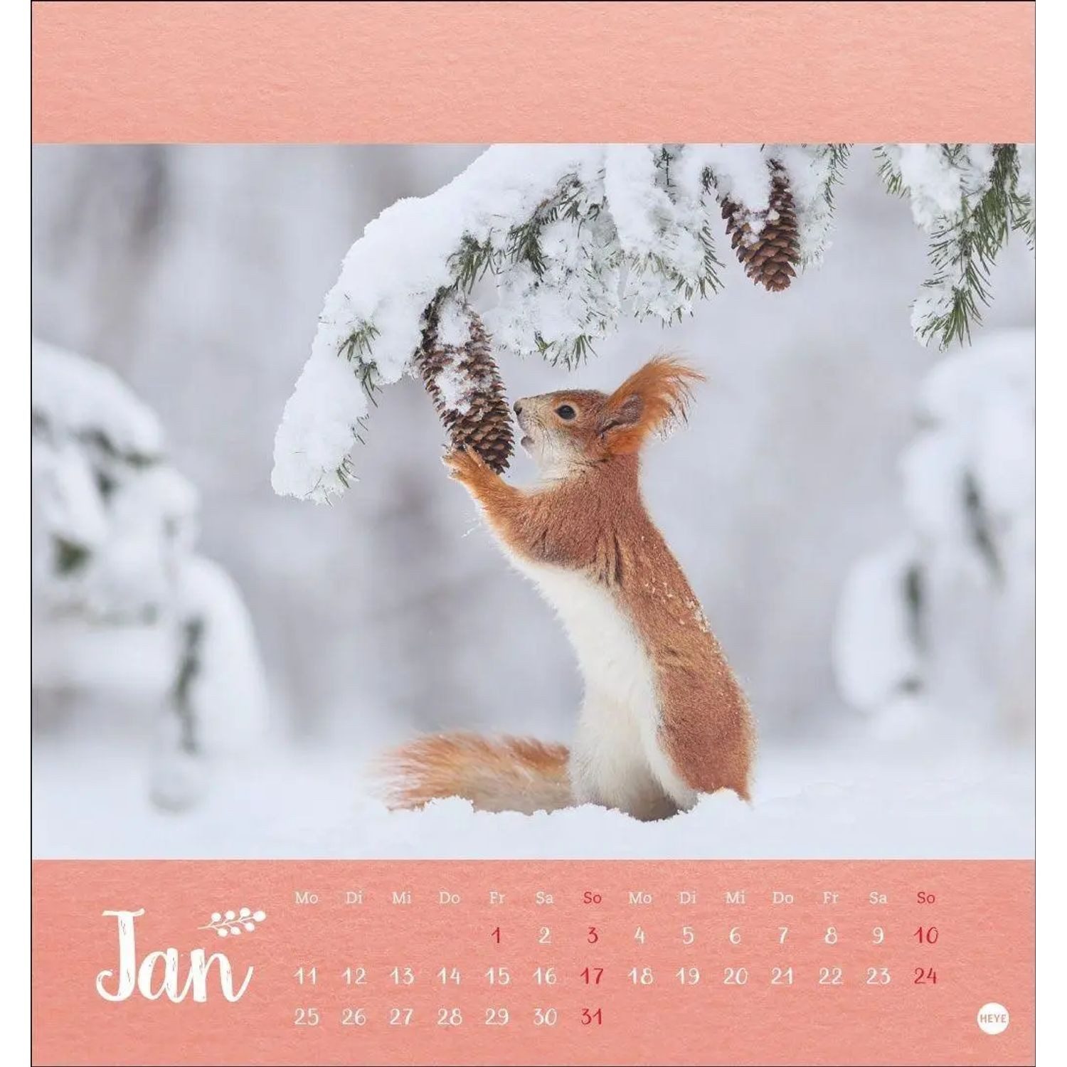 HEYE Wandkalender Vadim Trunov: Märchenhaftes Waldleben Postkartenkalender 2027