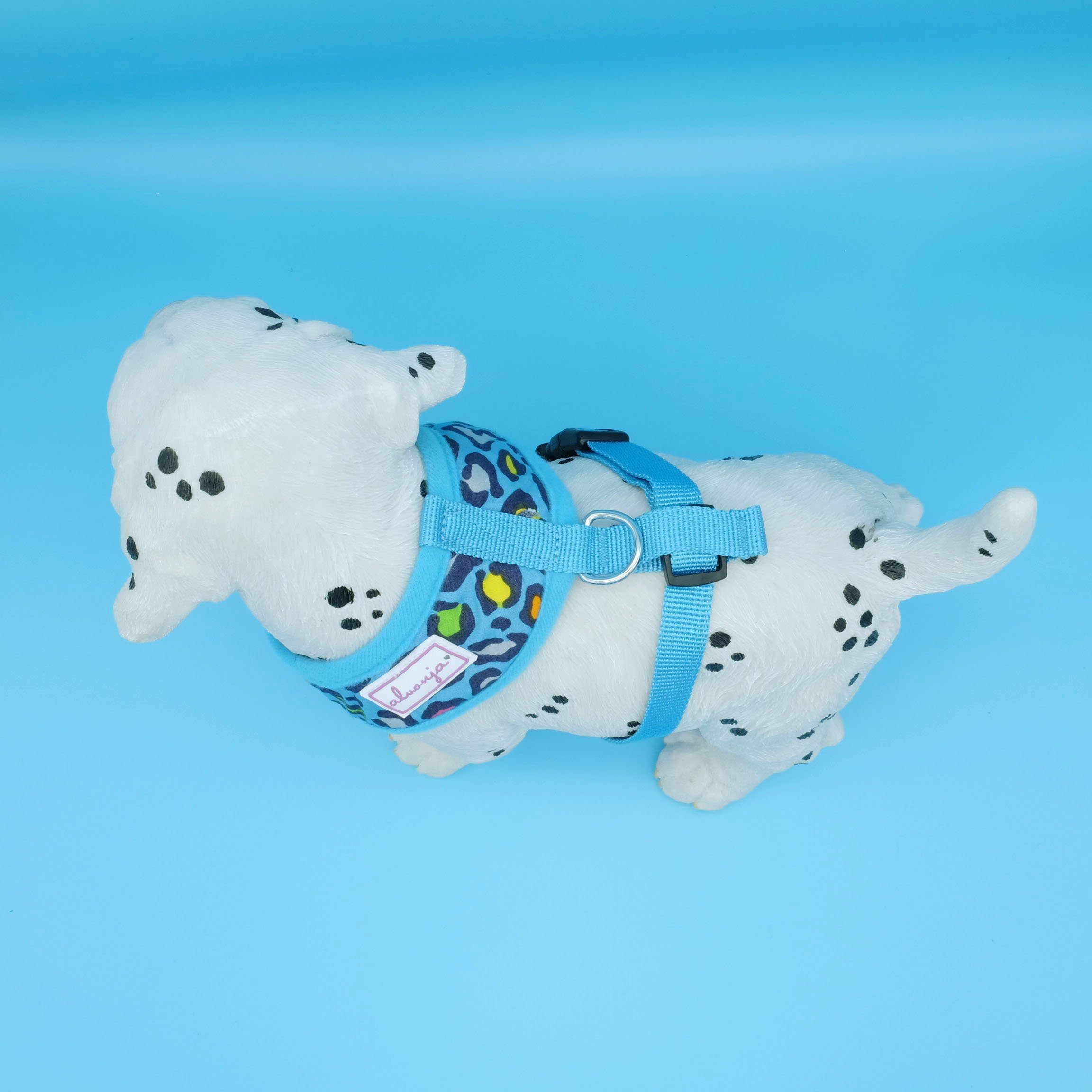 Alvonja Hunde-Geschirr Hundegeschirr kleine, mittlere, große Hunde Welpen Leo blau XS, verstellbar, verschiedene Größen