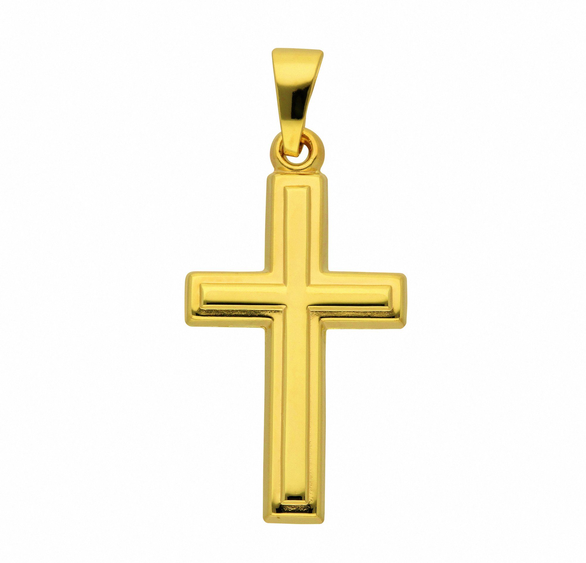 Halskette Kette Set Anhänger, Gold Anhänger Schmuckset 333 mit Adelia´s mit - Kreuz