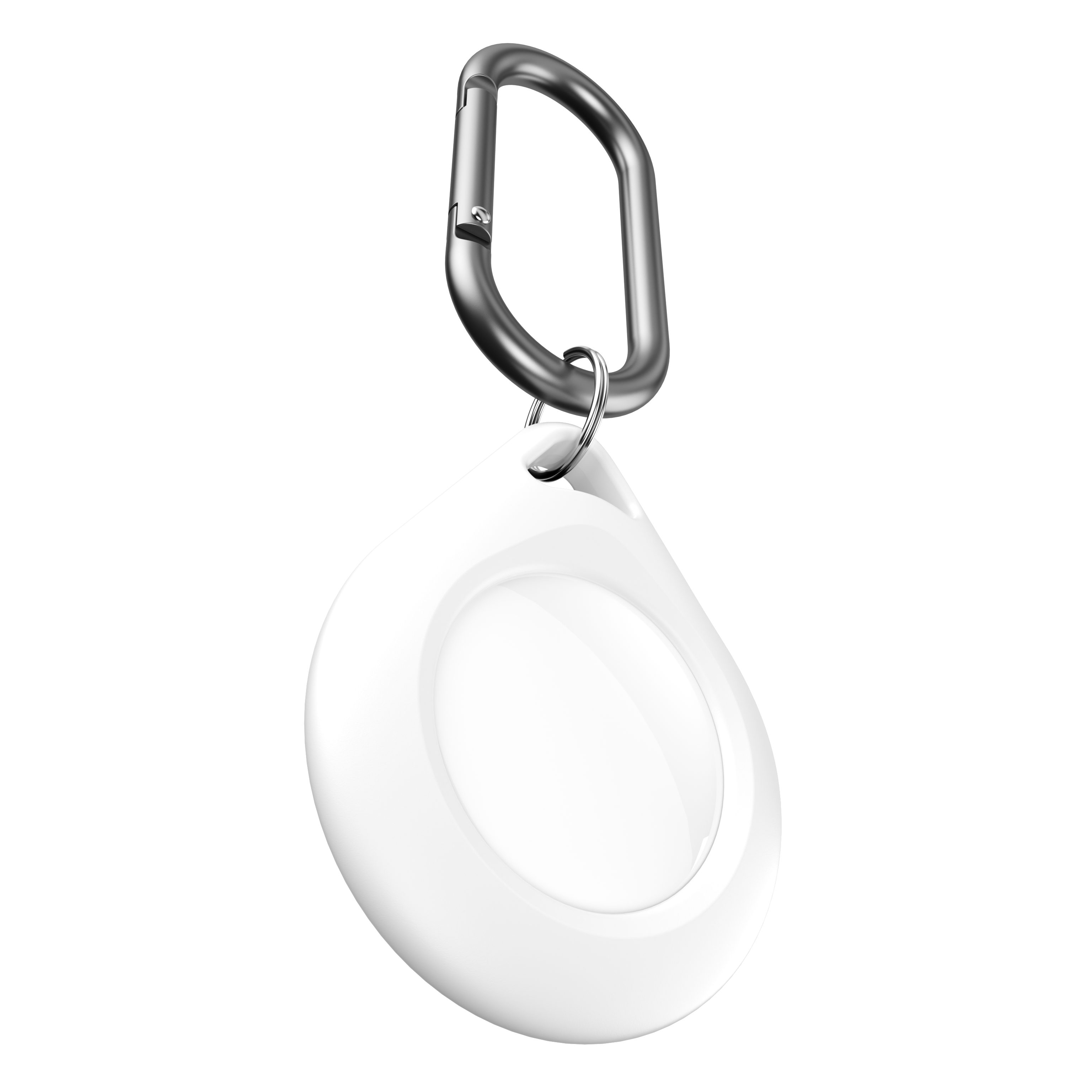 Schlüsselanhänger Secure Dock AirTag Anhänger aus Silikon mit Karabiner (2 Stück)