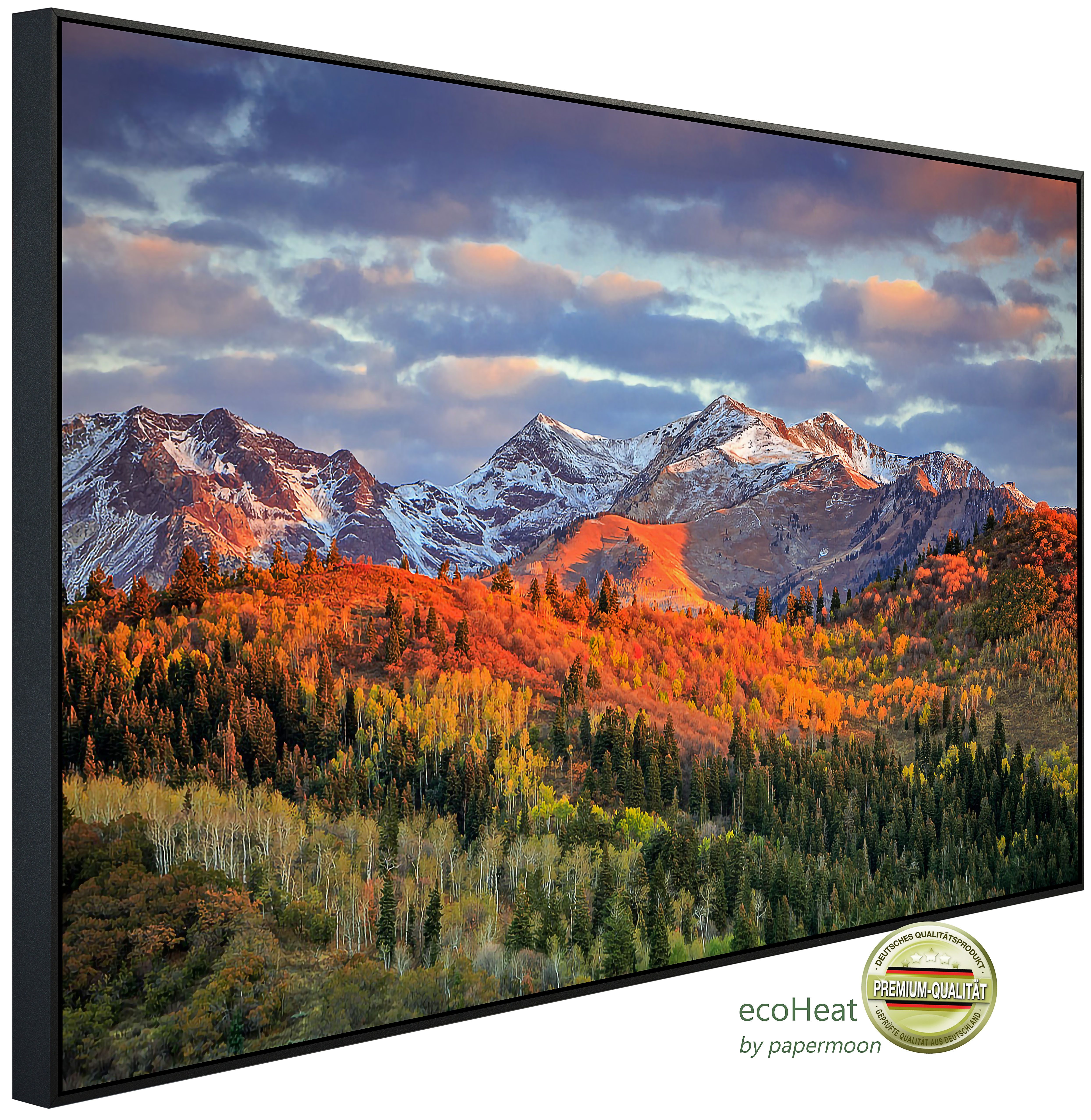 Papermoon Infrarotheizung INFRAROT-BILD-HEIZUNG, Berge, TÜV-Rheinland/GS zertifiziert, angenehme Strahlungswärme