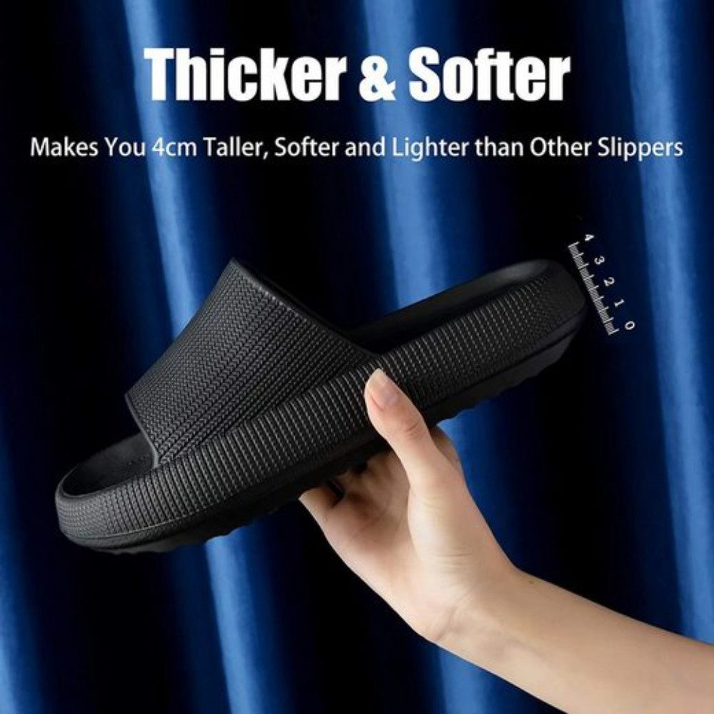 Blusmart Damen Herren Badeschuhe Badepantolette (EVA Rutschfest Pantoletten, Dicke Sohle bequeme) für Badezimmer, Schlafzimmer, Wohnzimmer, Strand, Freizeit – Bild 4 von 5