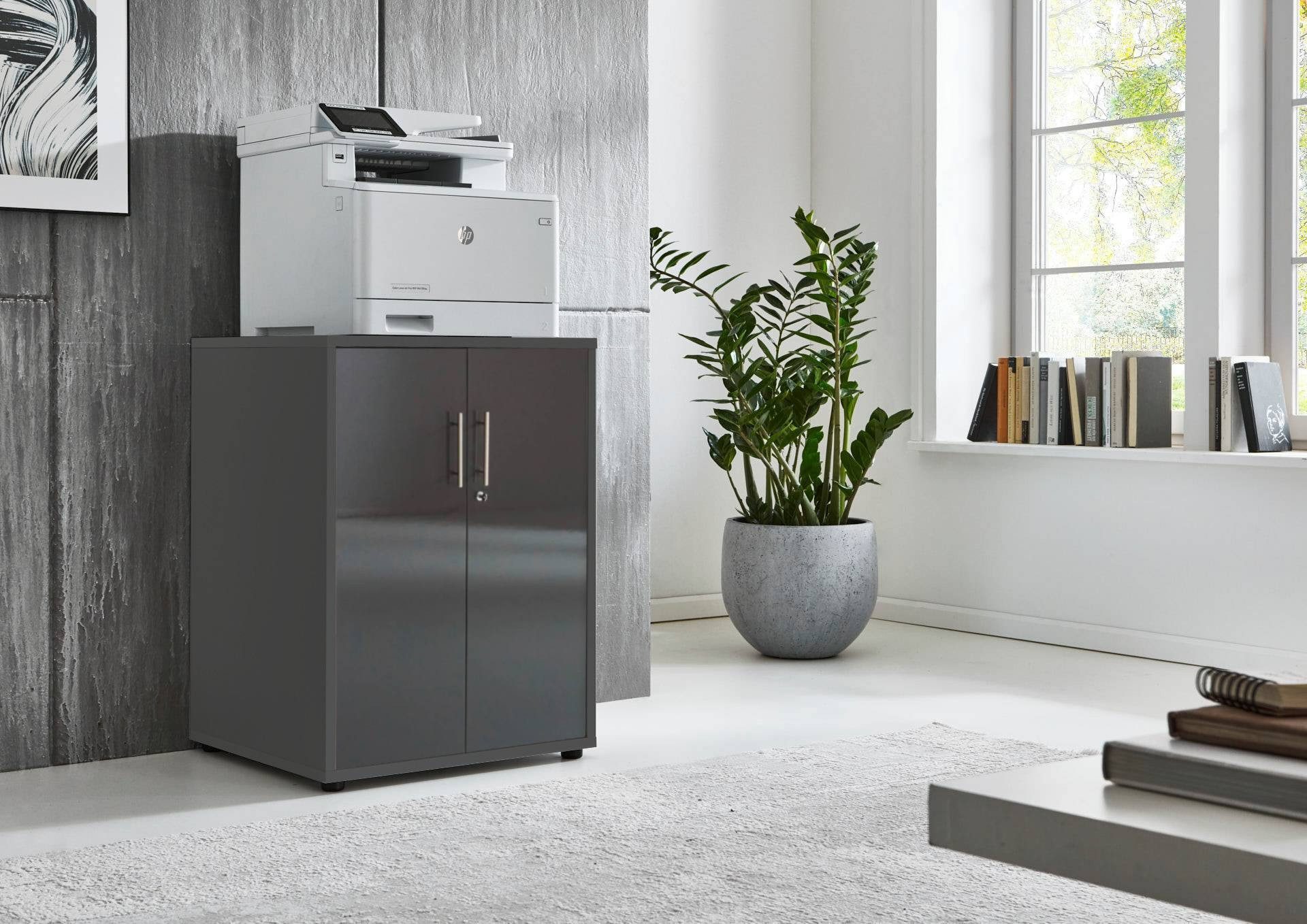 BMG Möbel Aktenschrank Druckerschrank Office Edition (geeignet für 3D Drucker und Office Drucker) Höhe 74 cm, optimale Ergänzung zu Schreibtischen