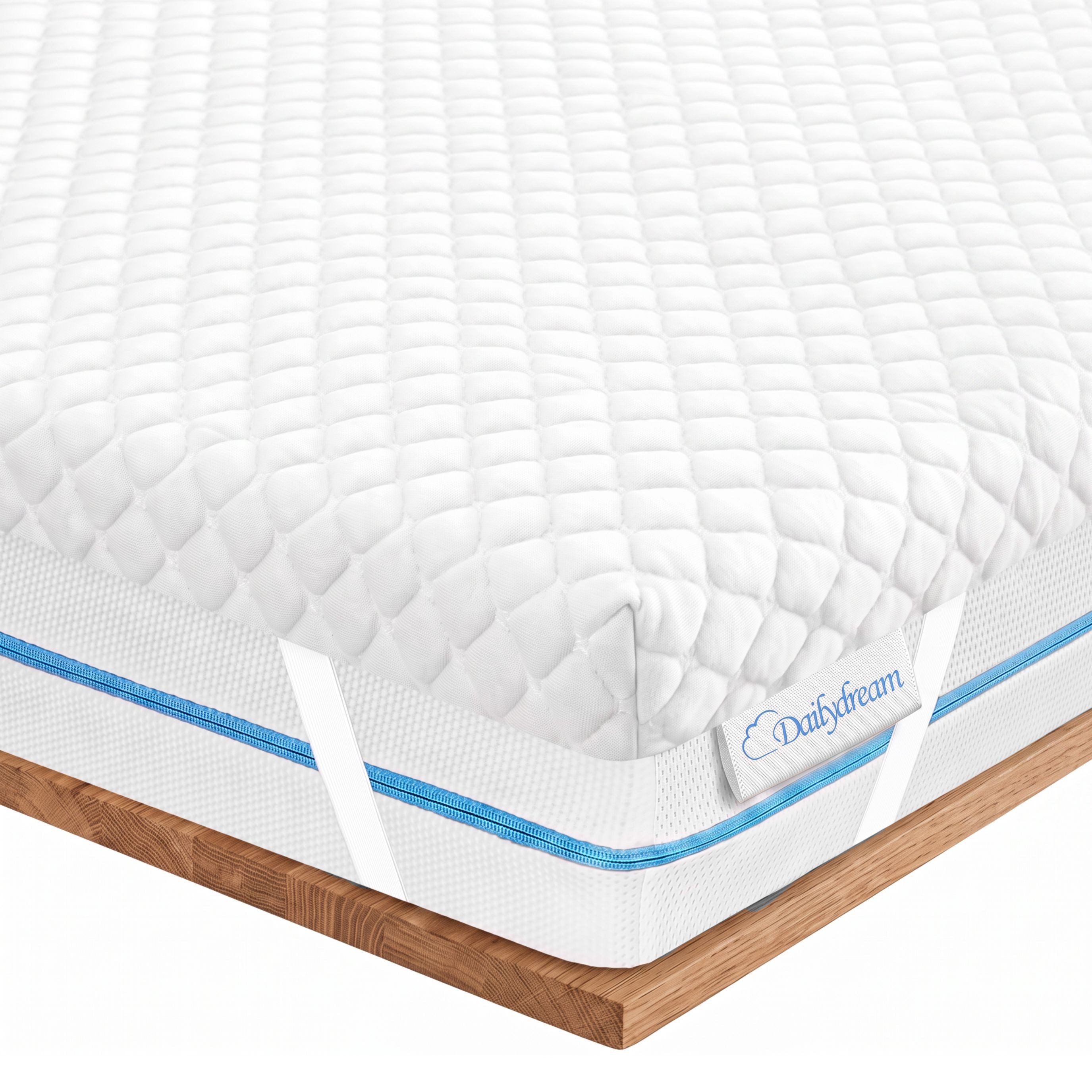 Dailydream, Topper, Matratzentopper, Viscoschaum, Memory Foam, rutschfest, H1/2, (Pure Edition), wertet harte Matratzen auf und bietet einen erholsameren Schlaf
