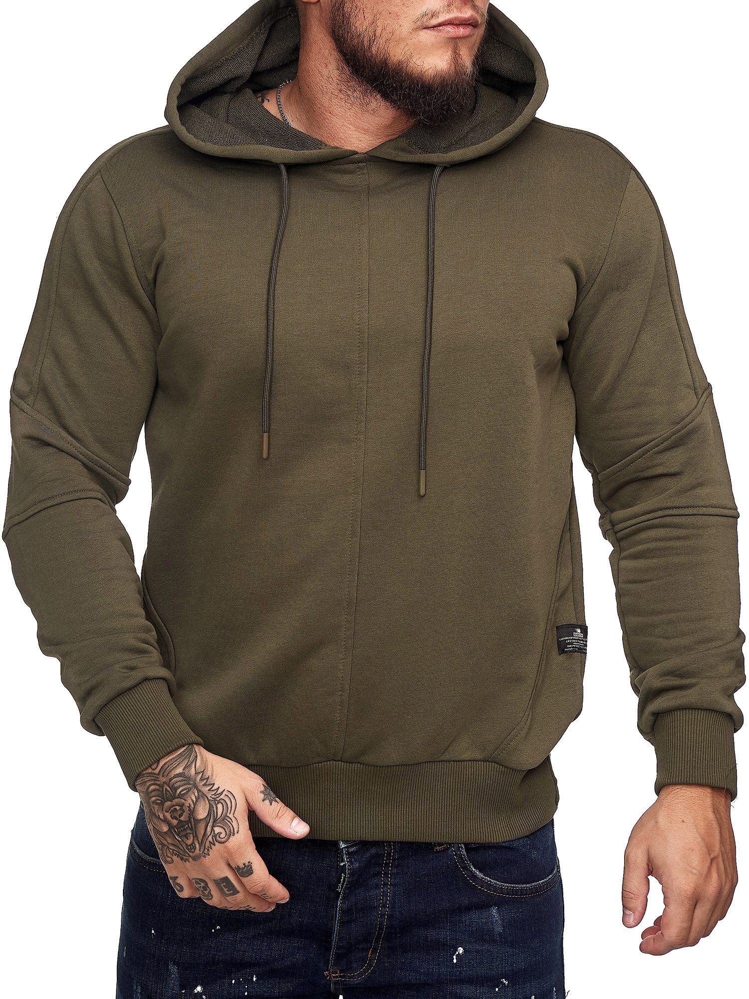 Koburas Hoodie »KOK-Y041« (Hoodie Kapuzenpullover Sweater, 1-tlg., im  modischem Design) Fitness Freizeit Casual online kaufen | OTTO